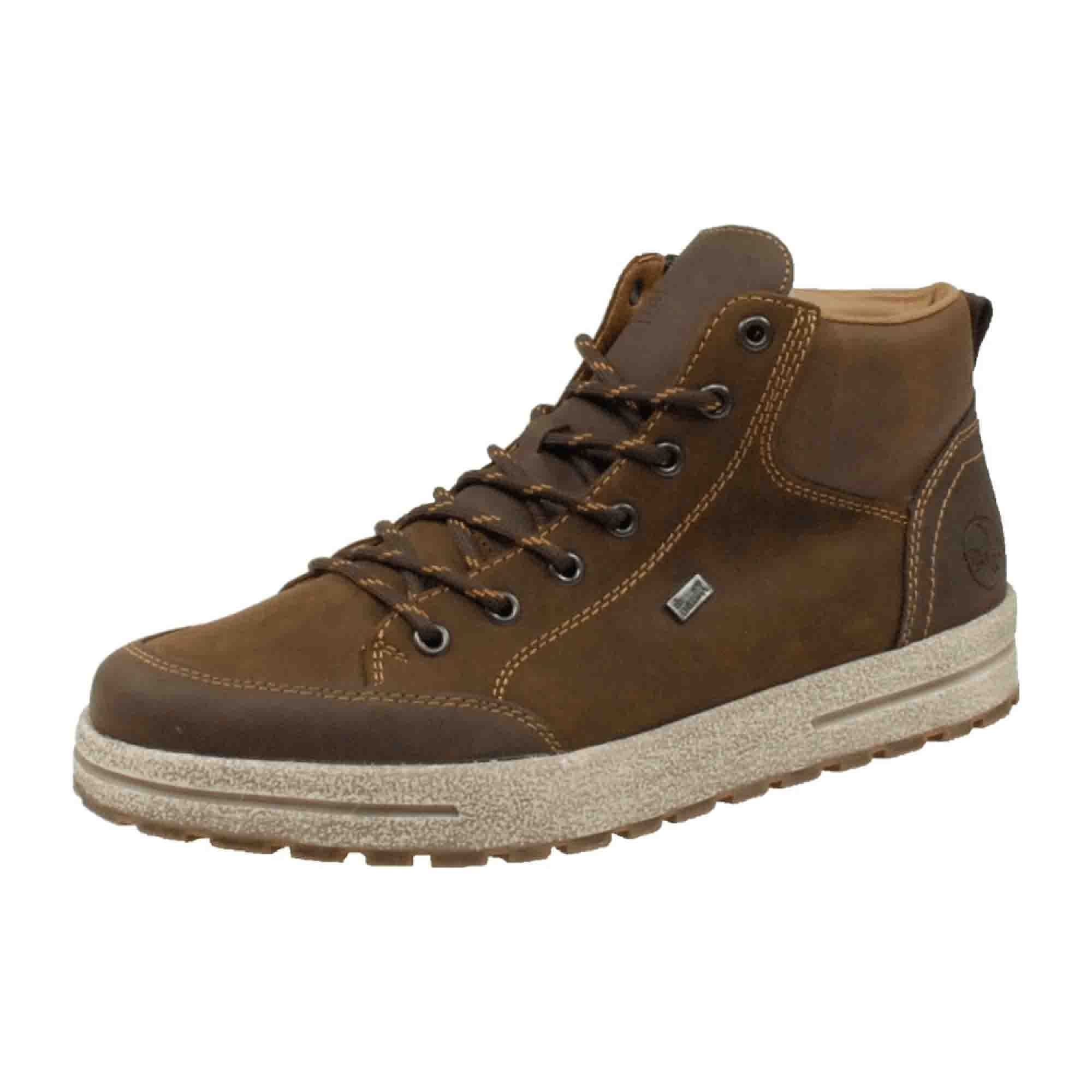 Rieker Tex Brown Boots Waterproof Windproof Lambswool Lining Antistress System