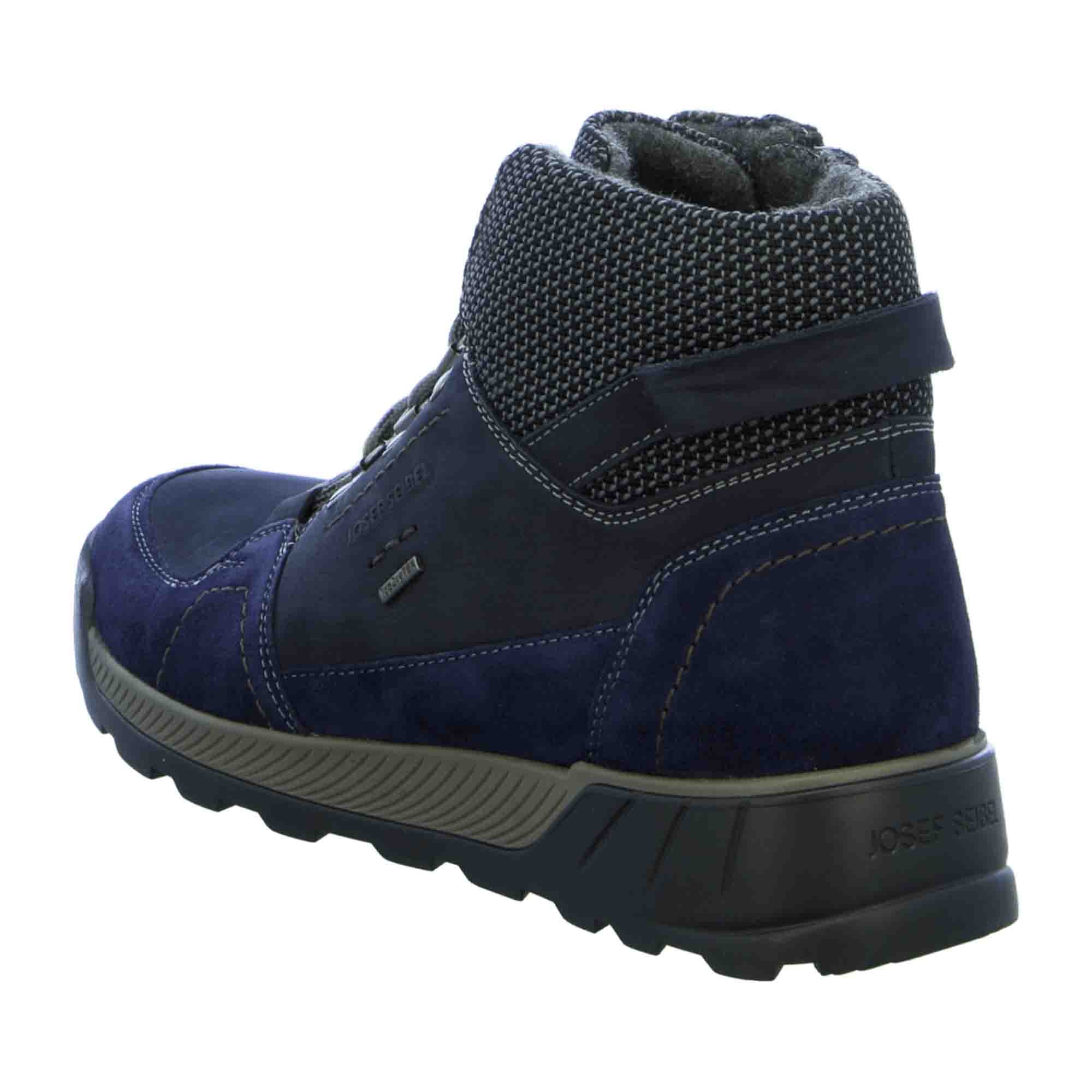 Josef Seibel Men's Lace-Up Boots in Blue