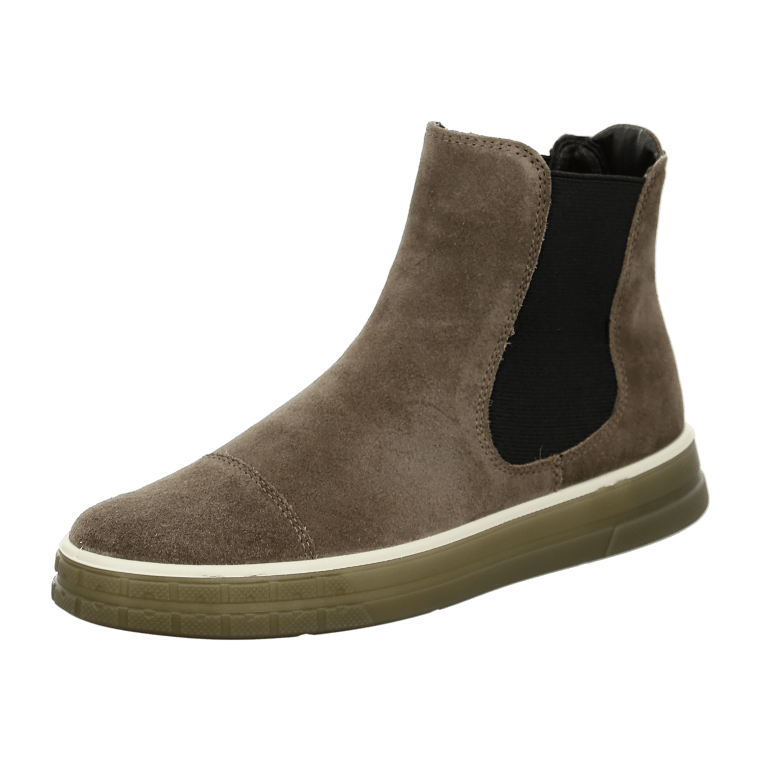 ARA Women's Frisco Chelsea Boots Slip-On in Full-Grain Leather Beige