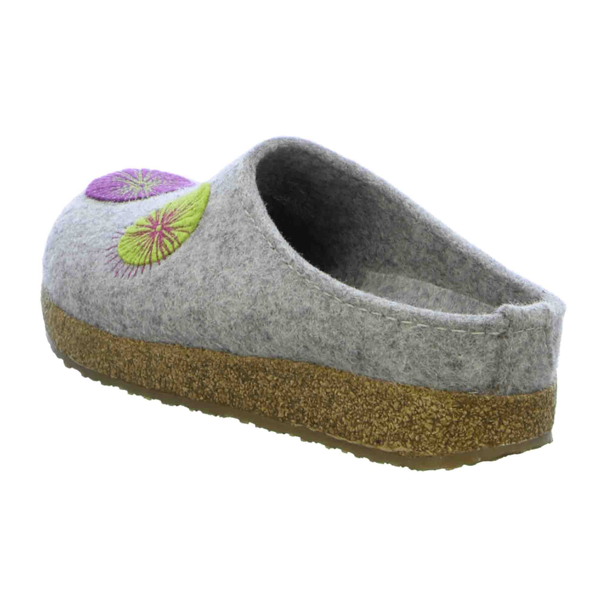 Haflinger Women's Slippers in Grey - Comfortable and Stylish Indoor Footwear