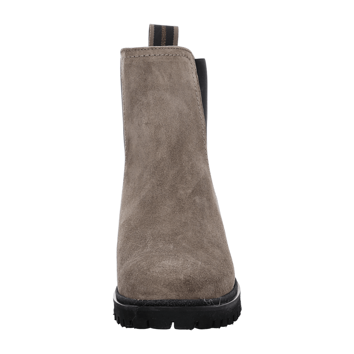 ARA DENVER DENV Women's Slip-On Derby Boots in Grey Full-Grain Leather