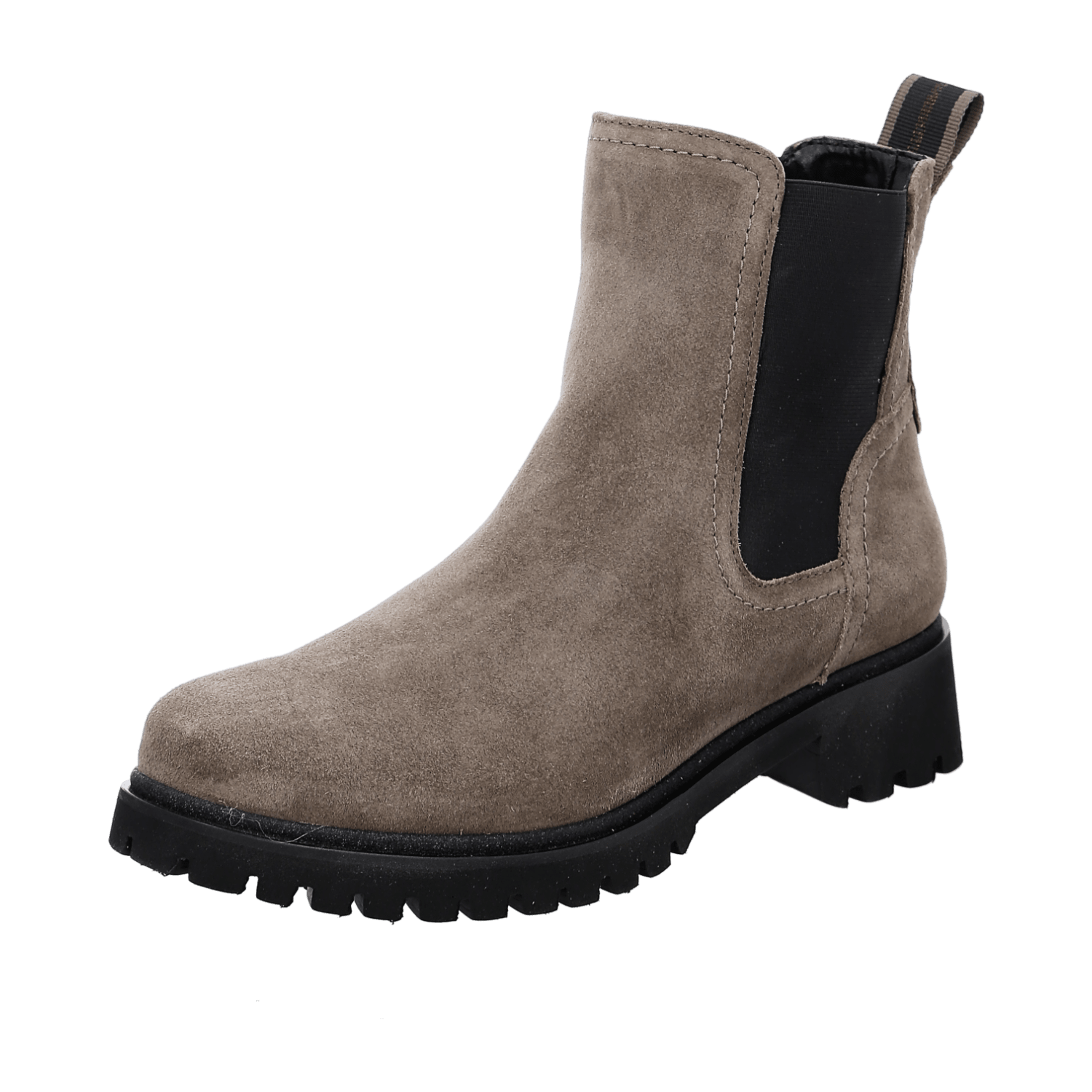 ARA DENVER DENV Women's Slip-On Derby Boots in Grey Full-Grain Leather