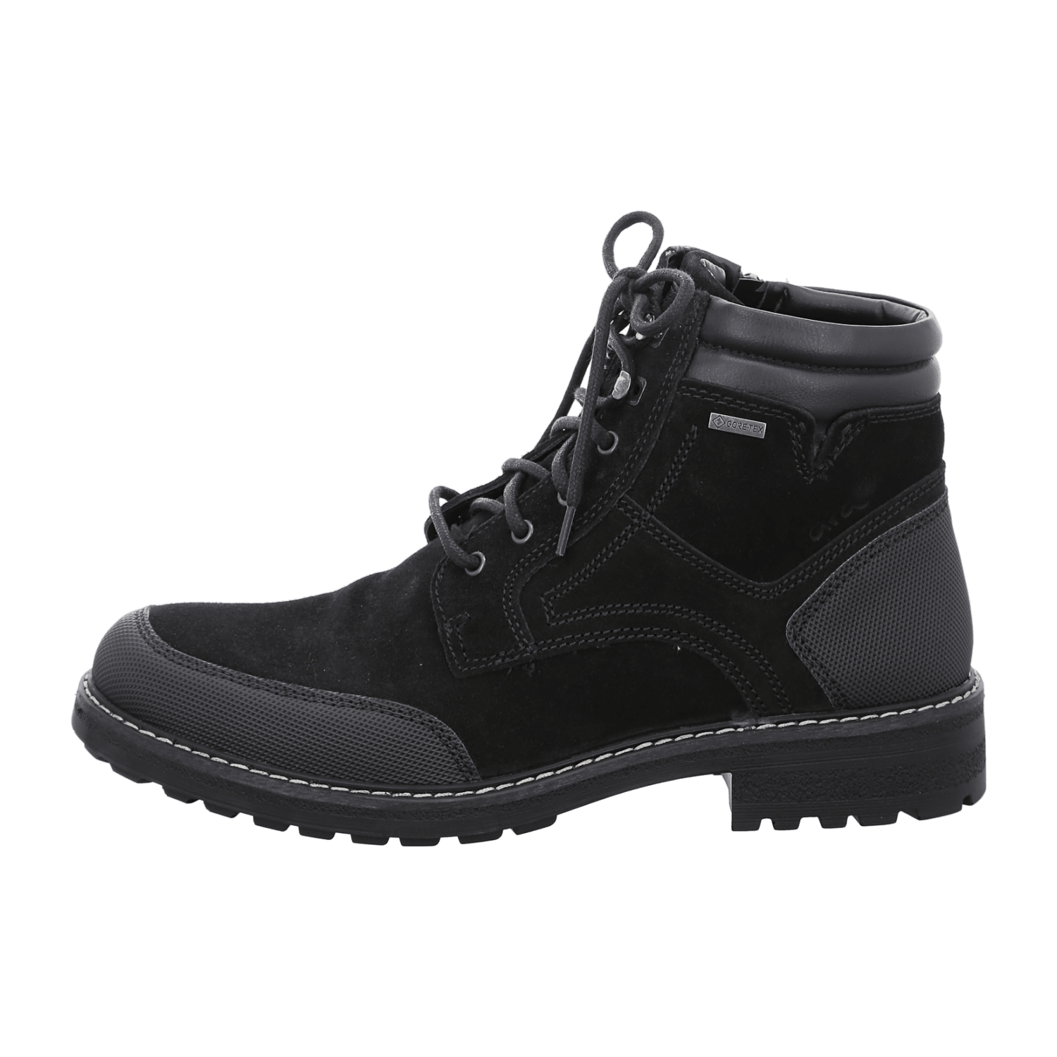 ARA FREDERIK Men's Black Round Toe Boots