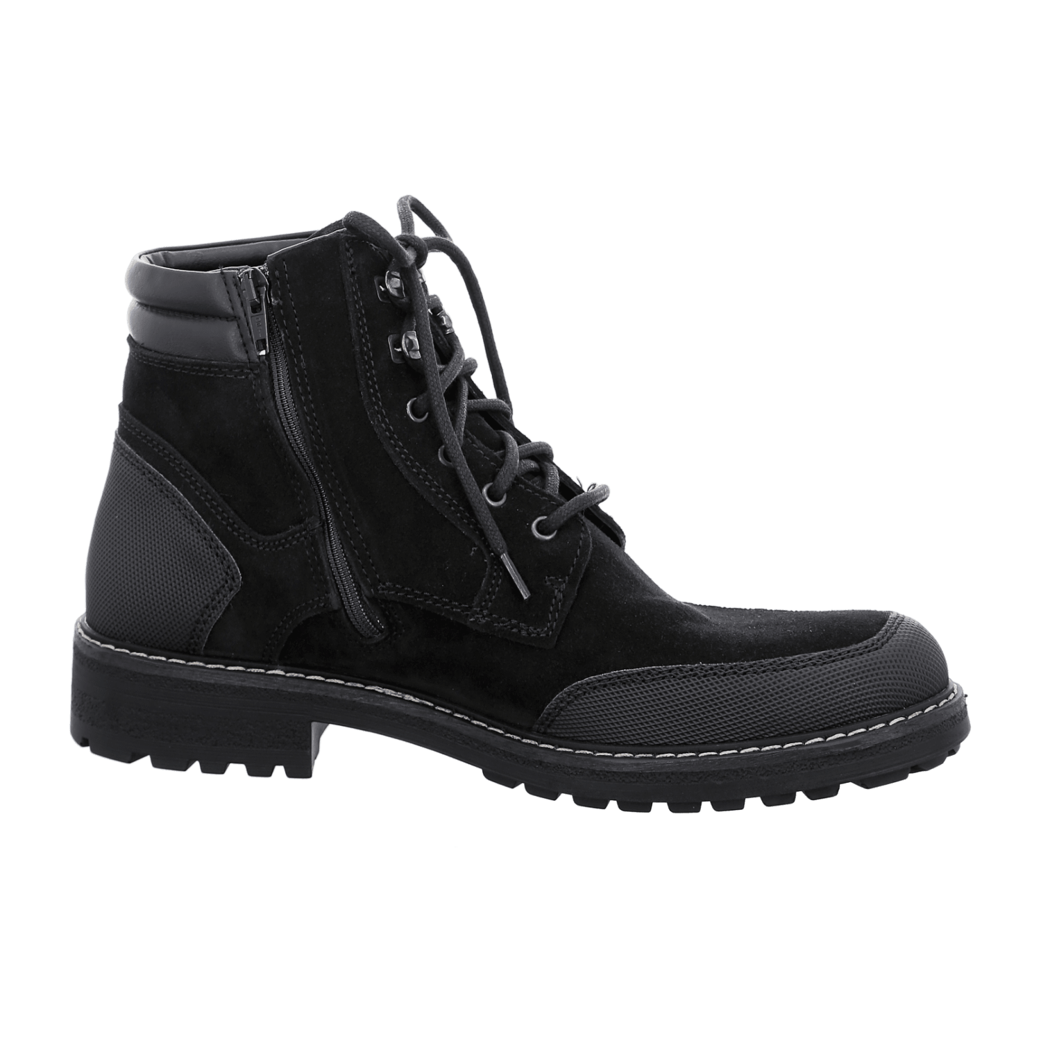 ARA FREDERIK Men's Black Round Toe Boots