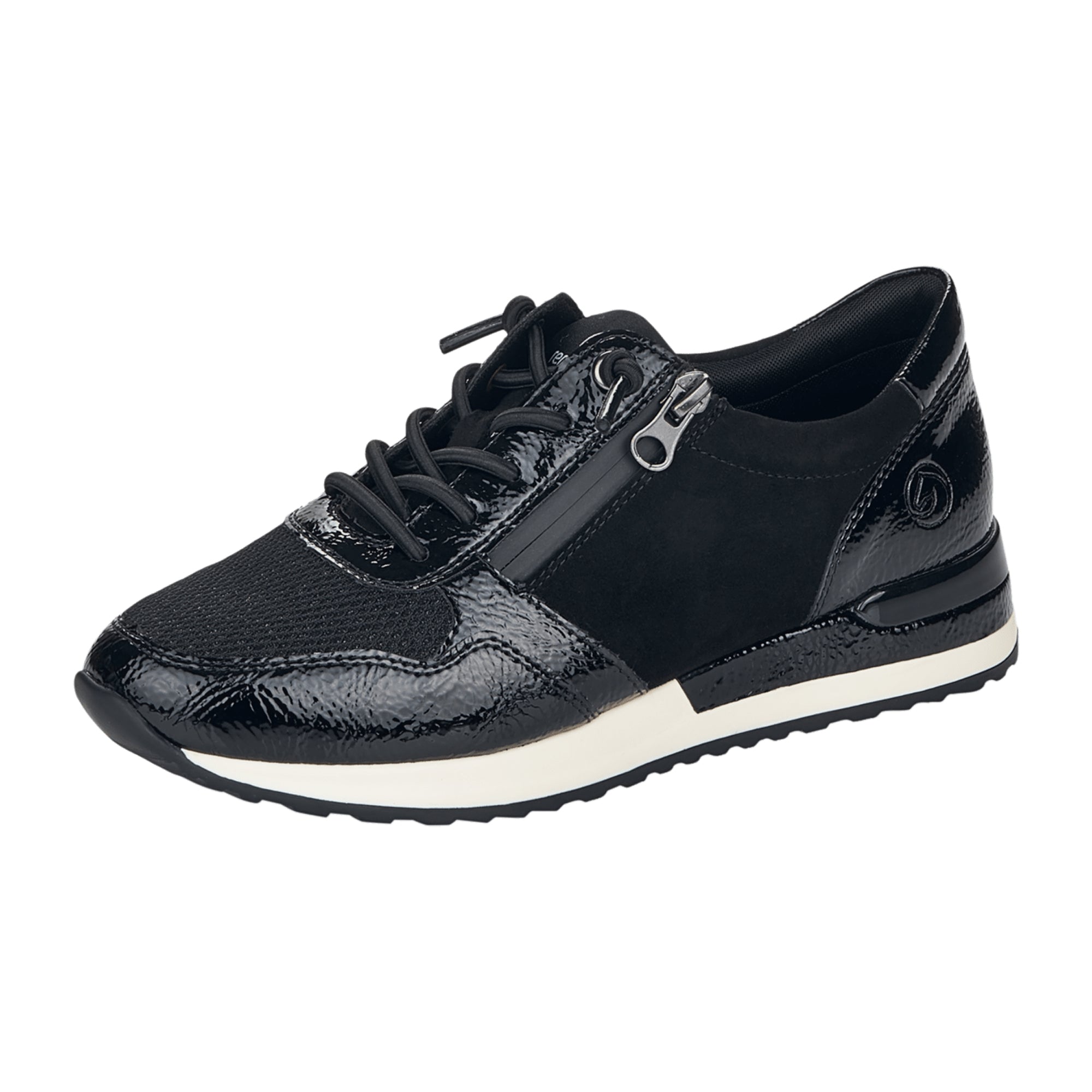 Remonte Women's Black Flat Lace-Up Shoes