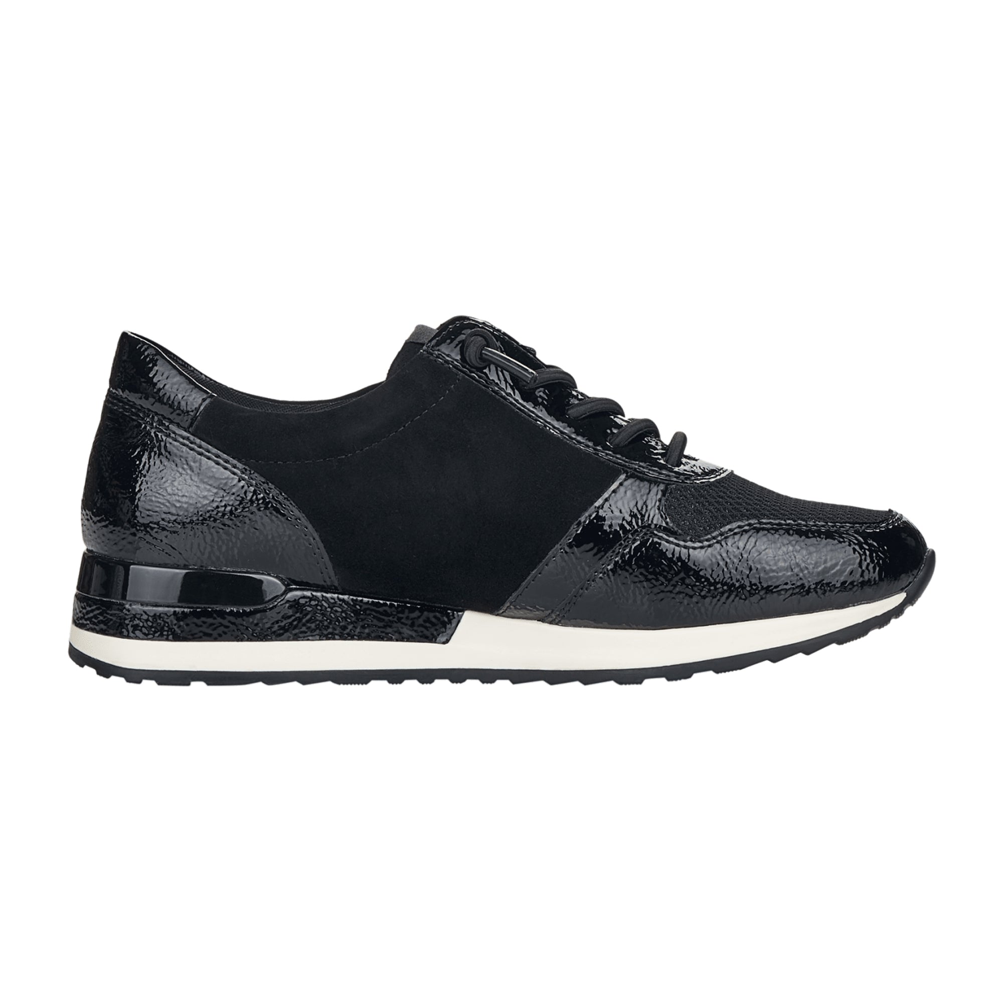 Remonte Women's Black Flat Lace-Up Shoes