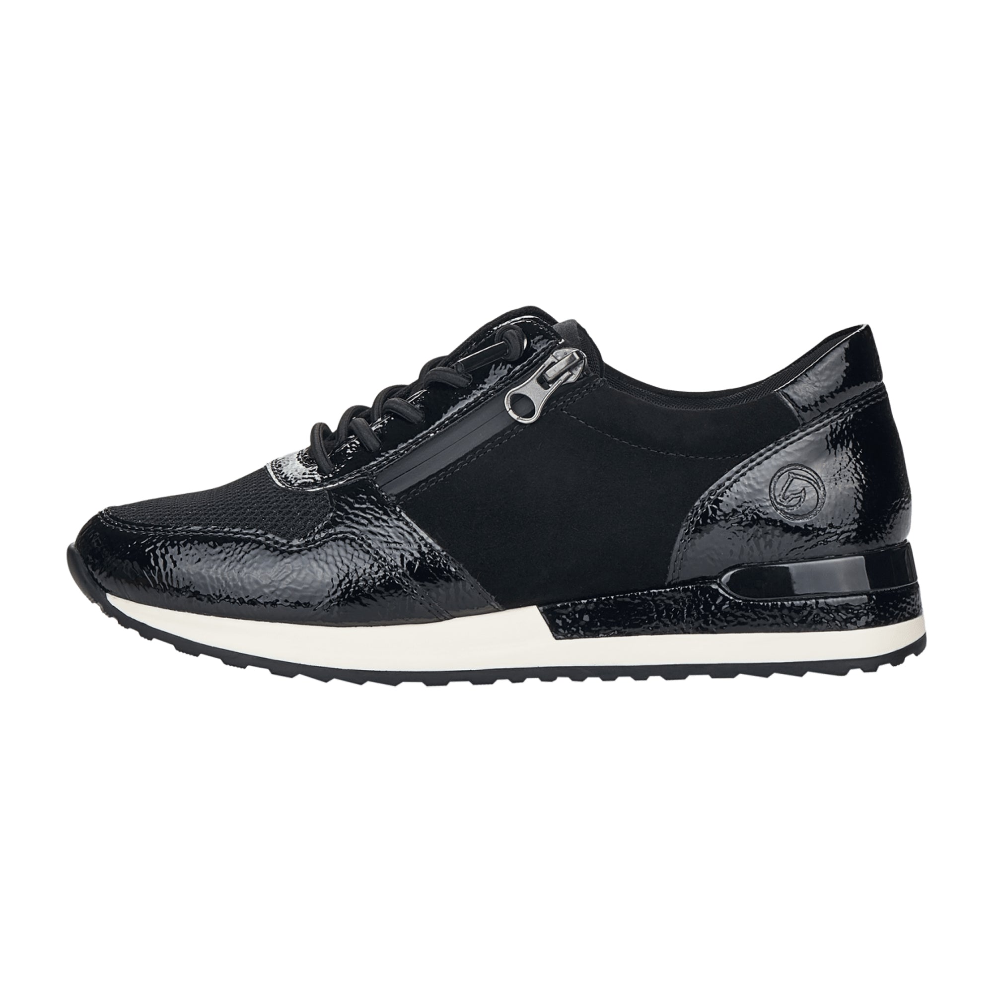 Remonte Women's Black Flat Lace-Up Shoes