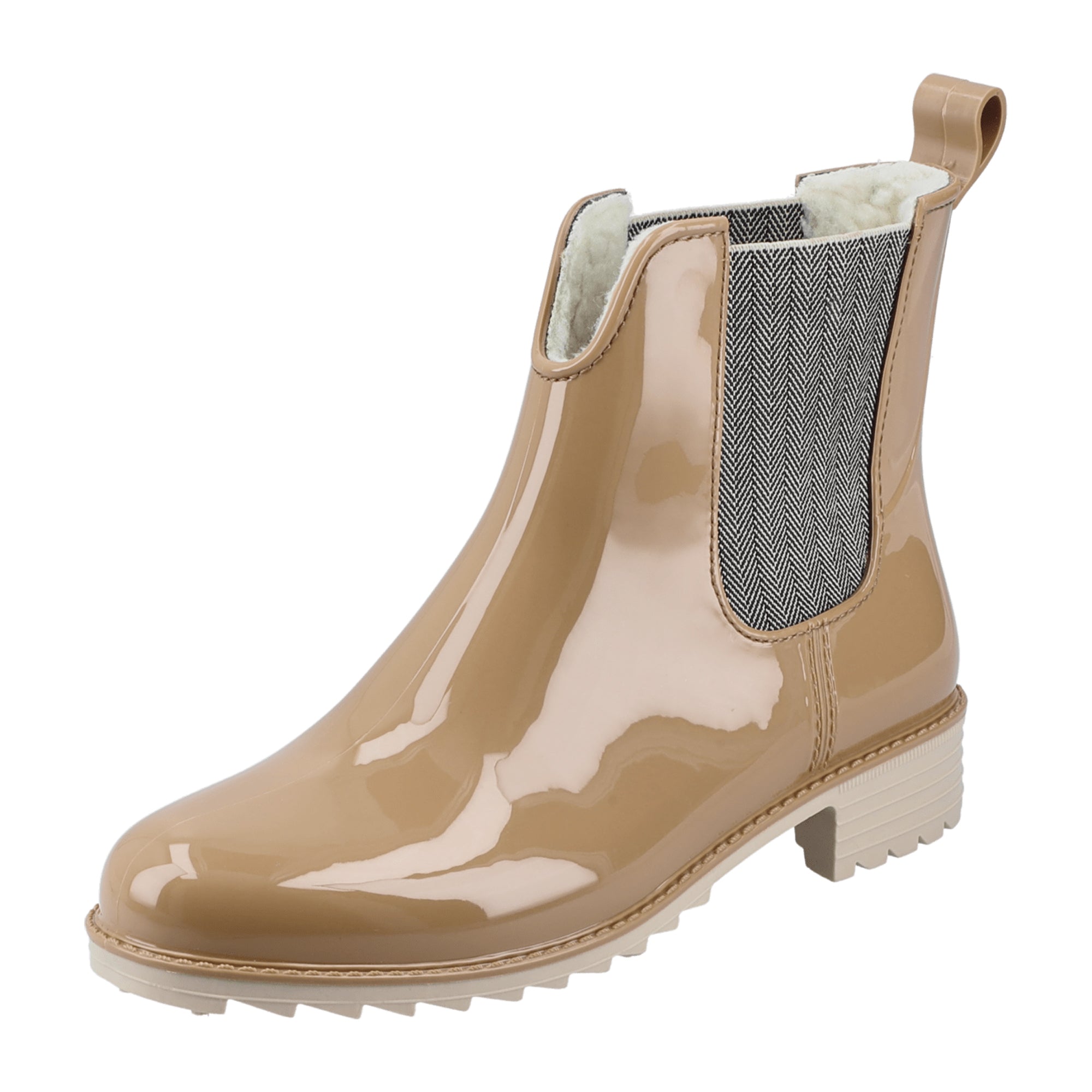 Rieker Women's Brown Ankle Boots with Block Heel and Rubber Upper