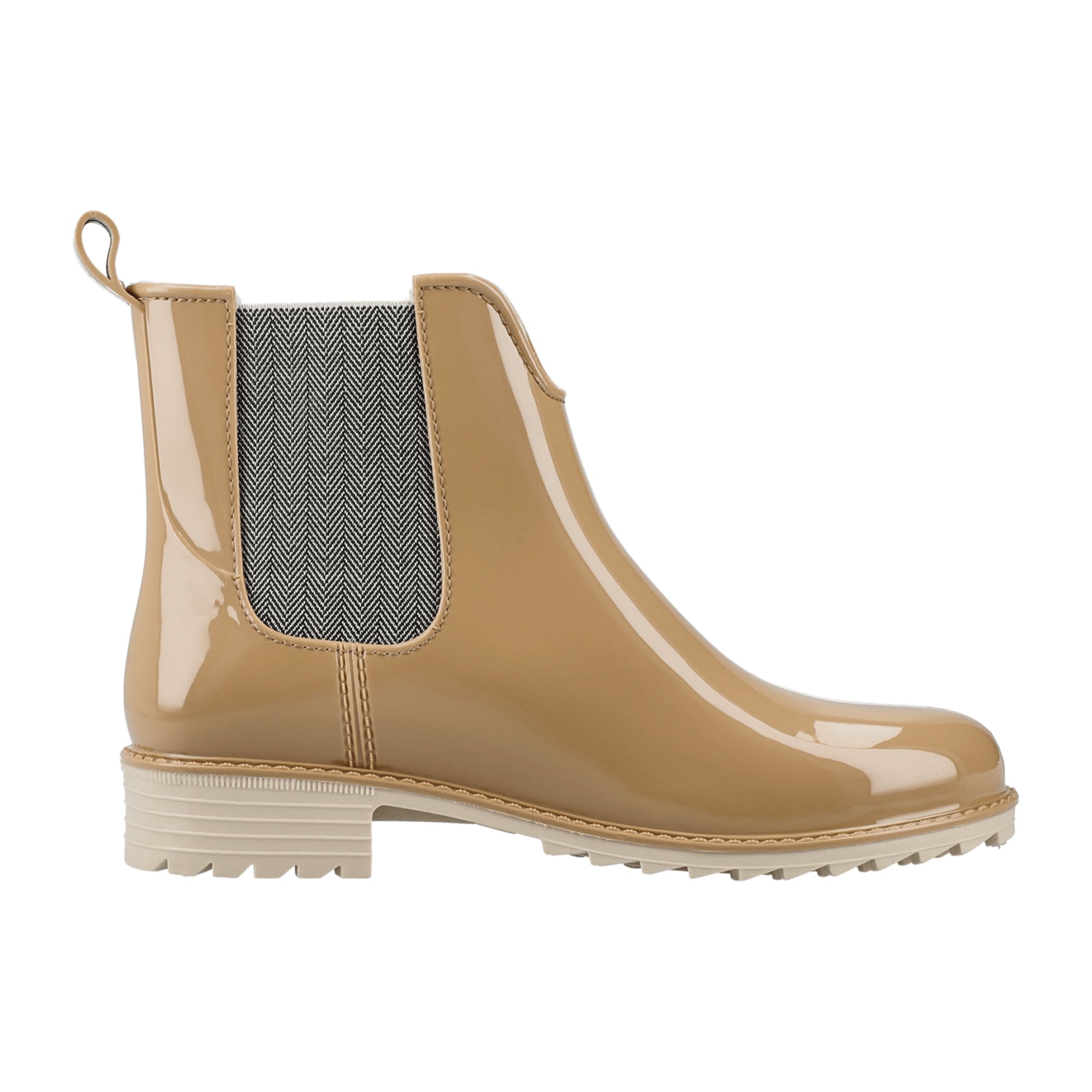 Rieker Women's Brown Ankle Boots with Block Heel and Rubber Upper