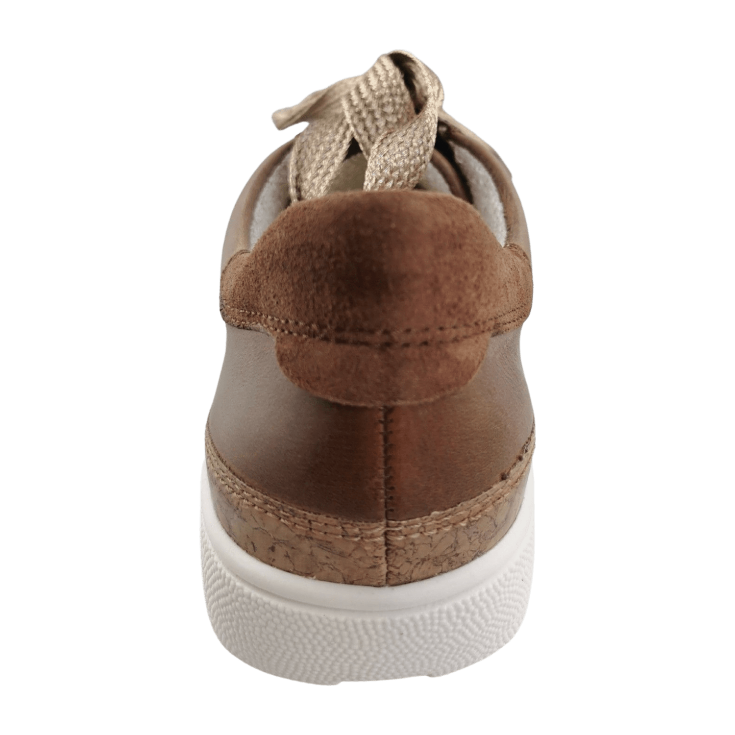 ARA ROM Women's Brown Smooth Leather Lace-Up Shoes - Low Top Style with Textile Lining