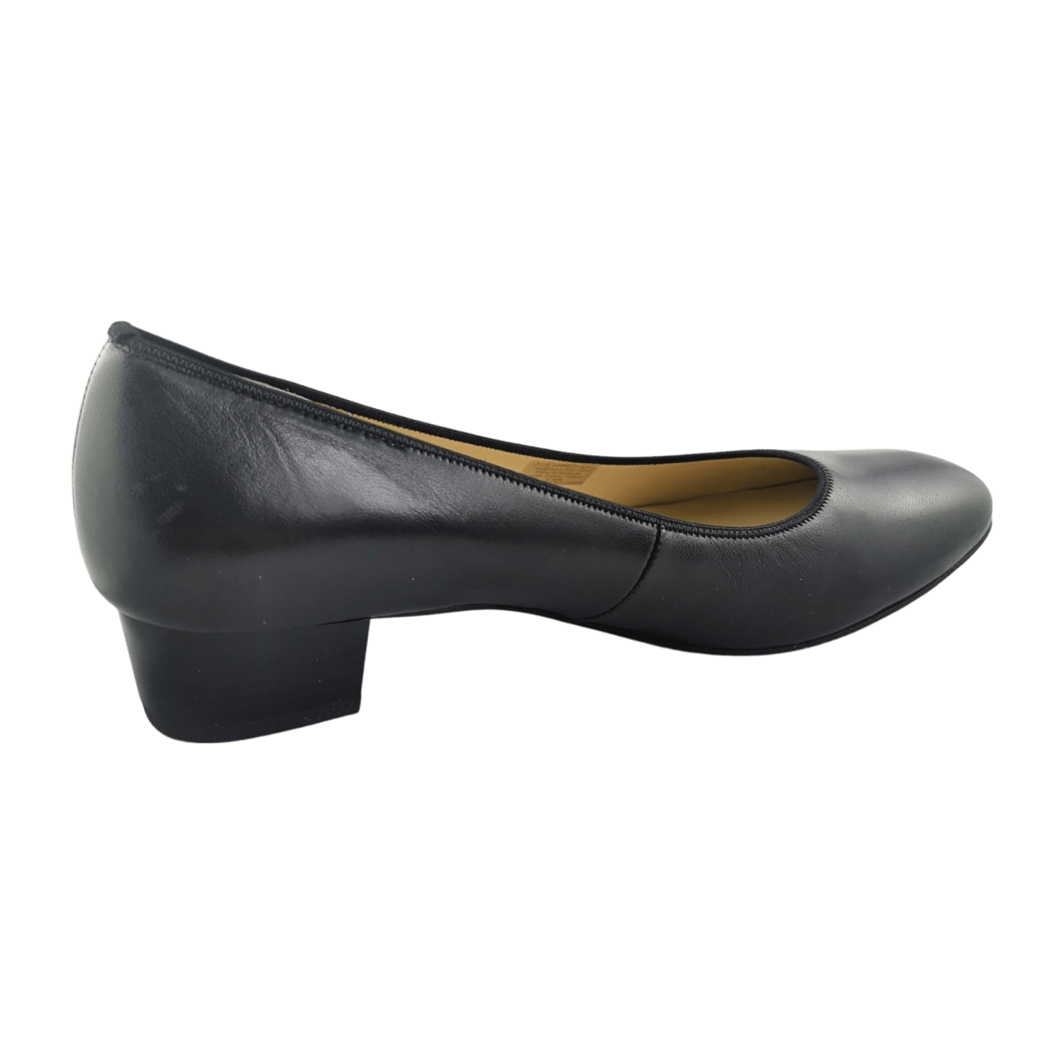 ARA MILANO Women's Smooth Leather Pumps in Black, Slip-On
