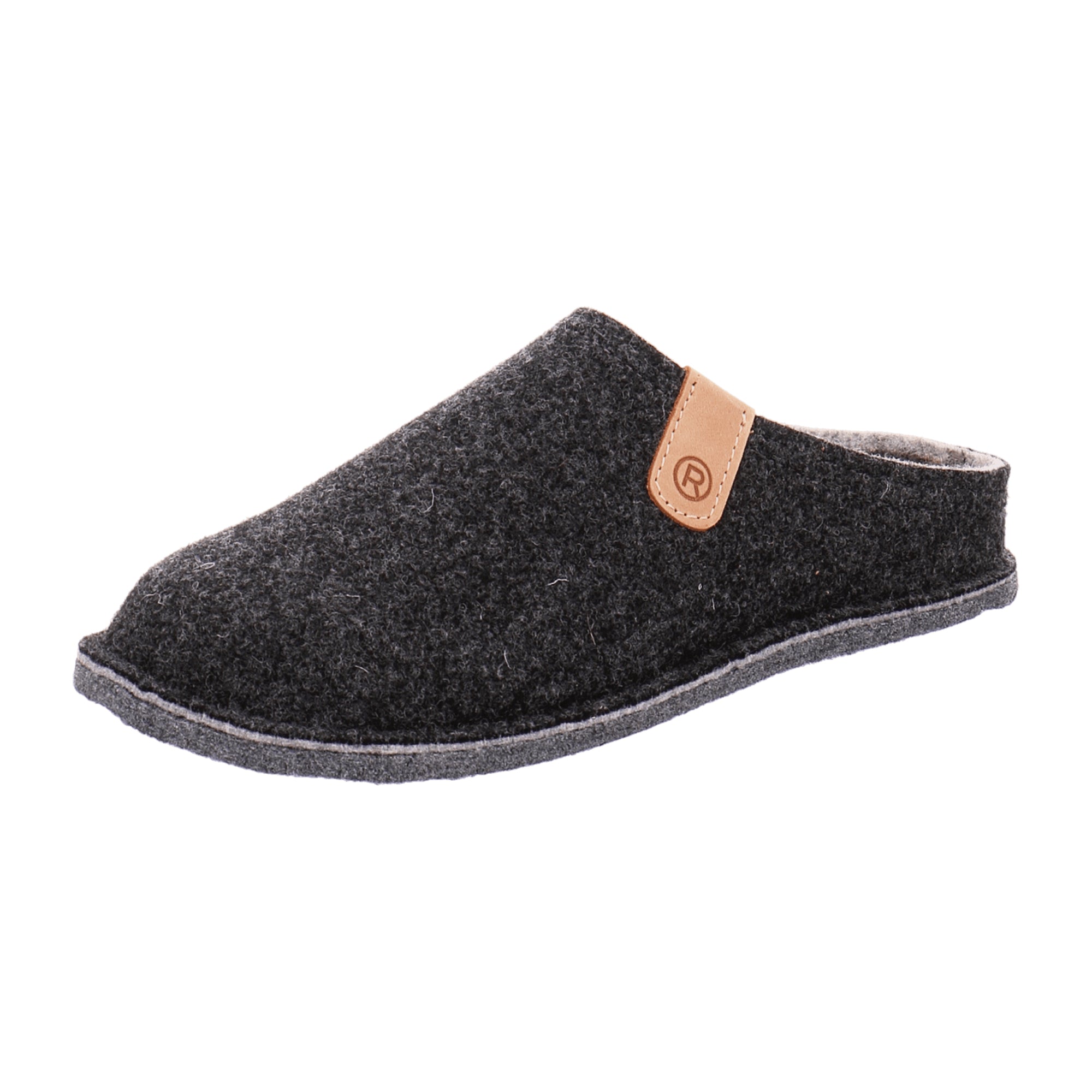 Rohde Lucca 6820-82 Anthracite Felt Women's Shoes Gray Flat Casual Winter