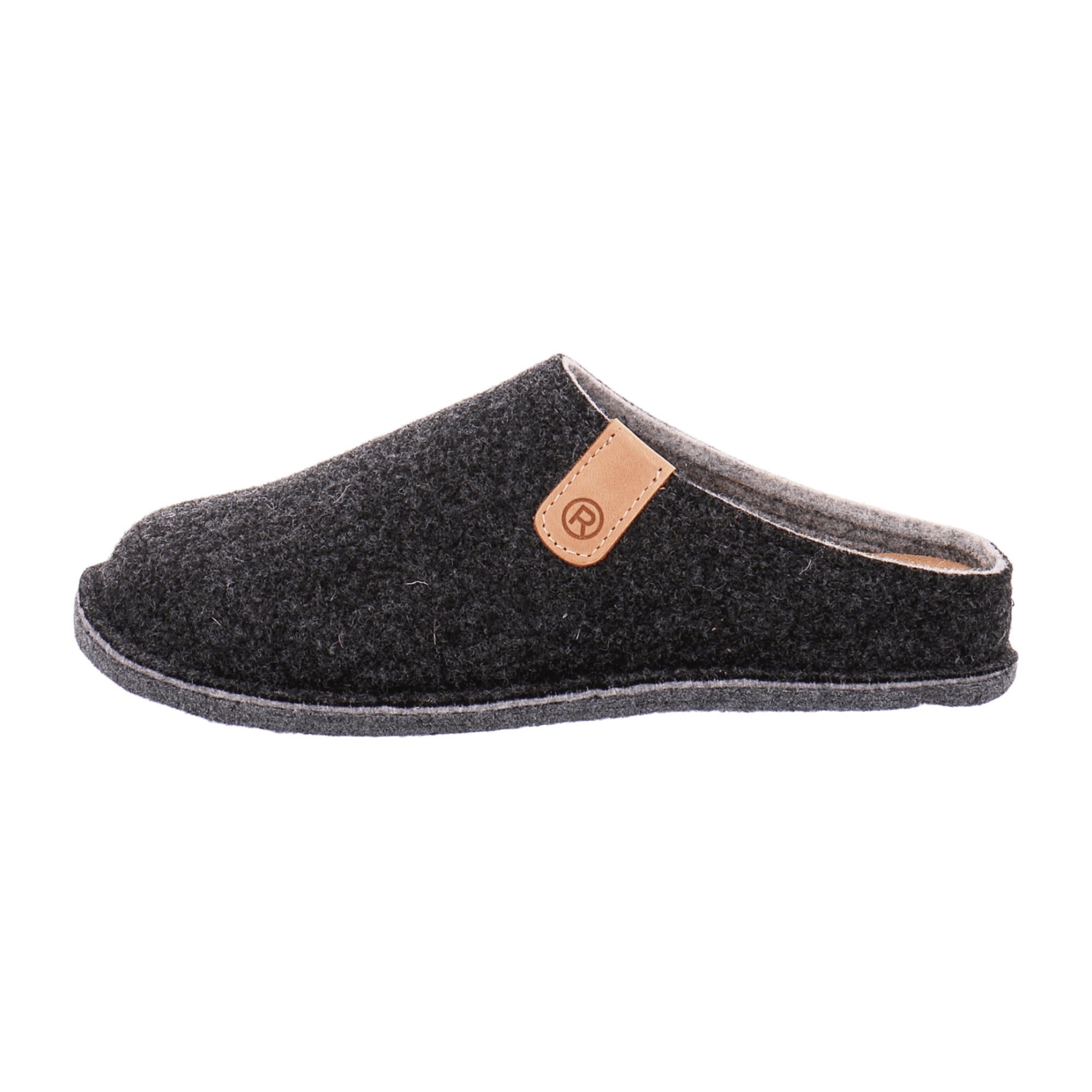 Rohde Lucca 6820-82 Anthracite Felt Women's Shoes Gray Flat Casual Winter