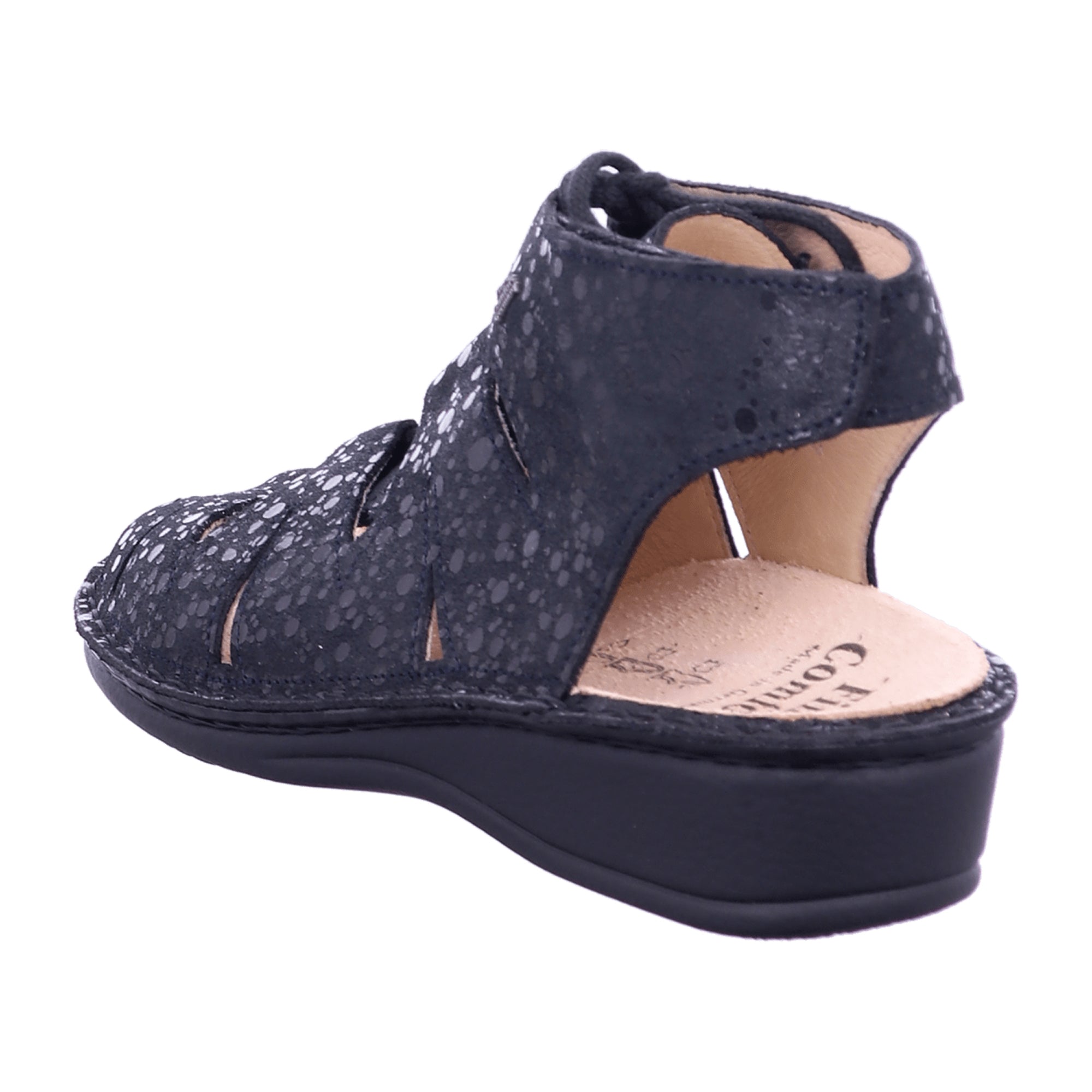 Finn Comfort Malaga Women’s Comfort Sandals – Elegant Black Leather