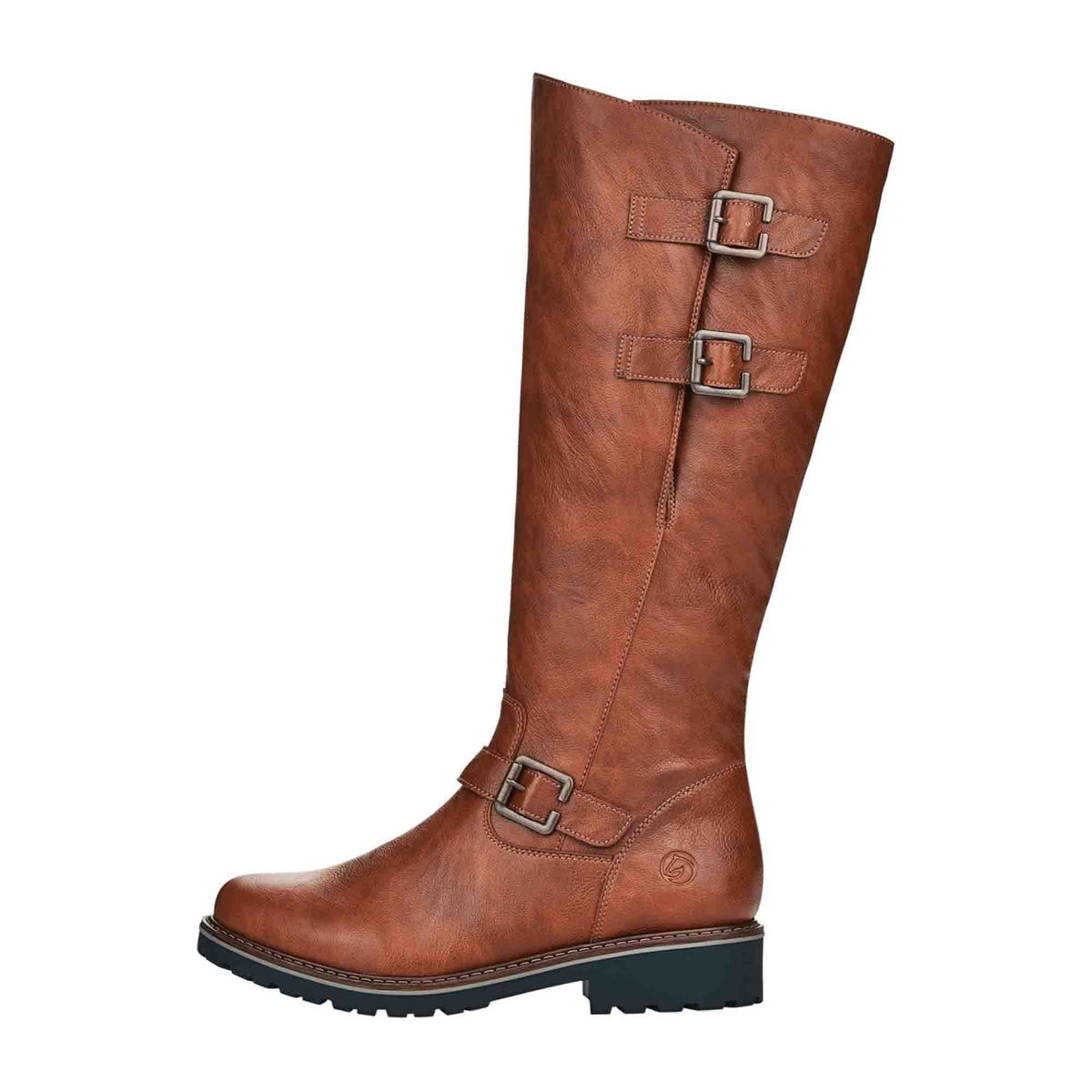 Remonte Brown Women's Boots with Side Buckles and Warm Lining - Bartel-Shop