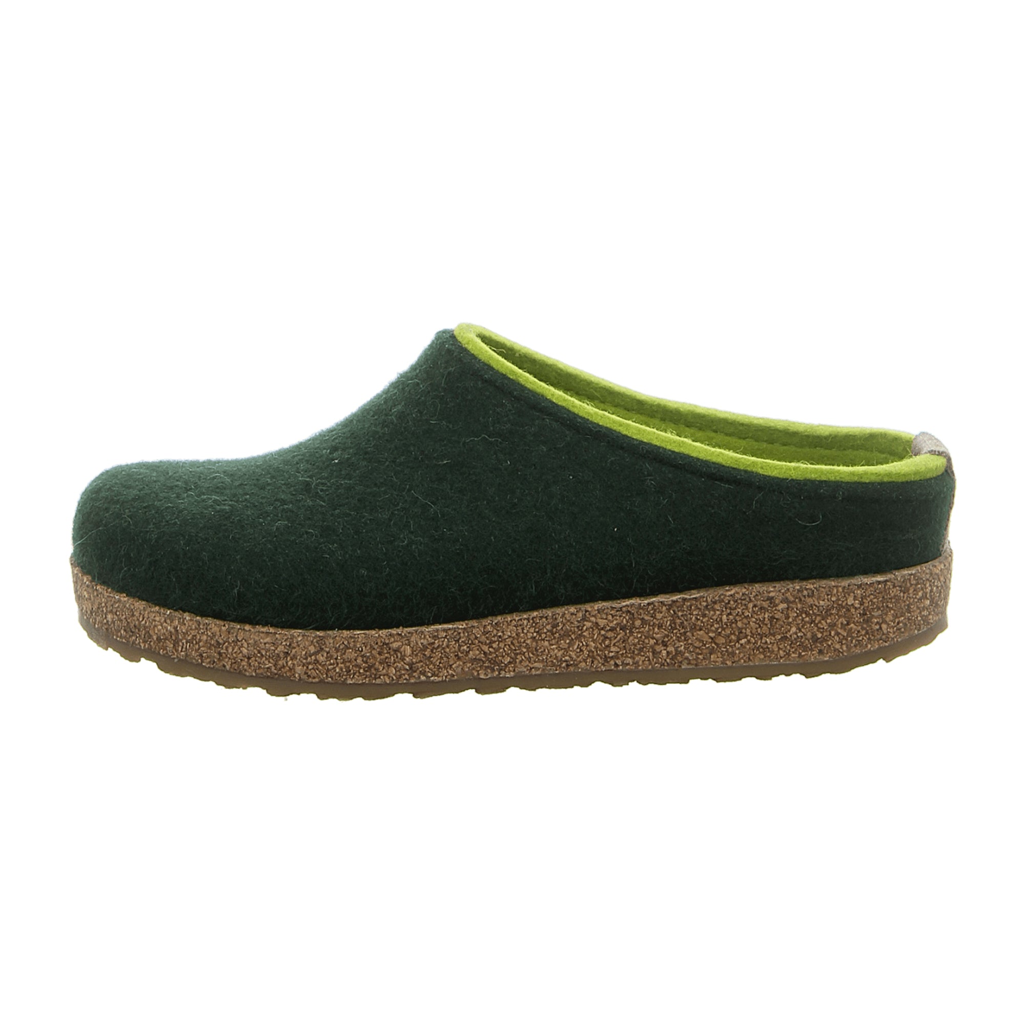 Haflinger Men's 711056-0-335 Durable Slippers in Trendy Green