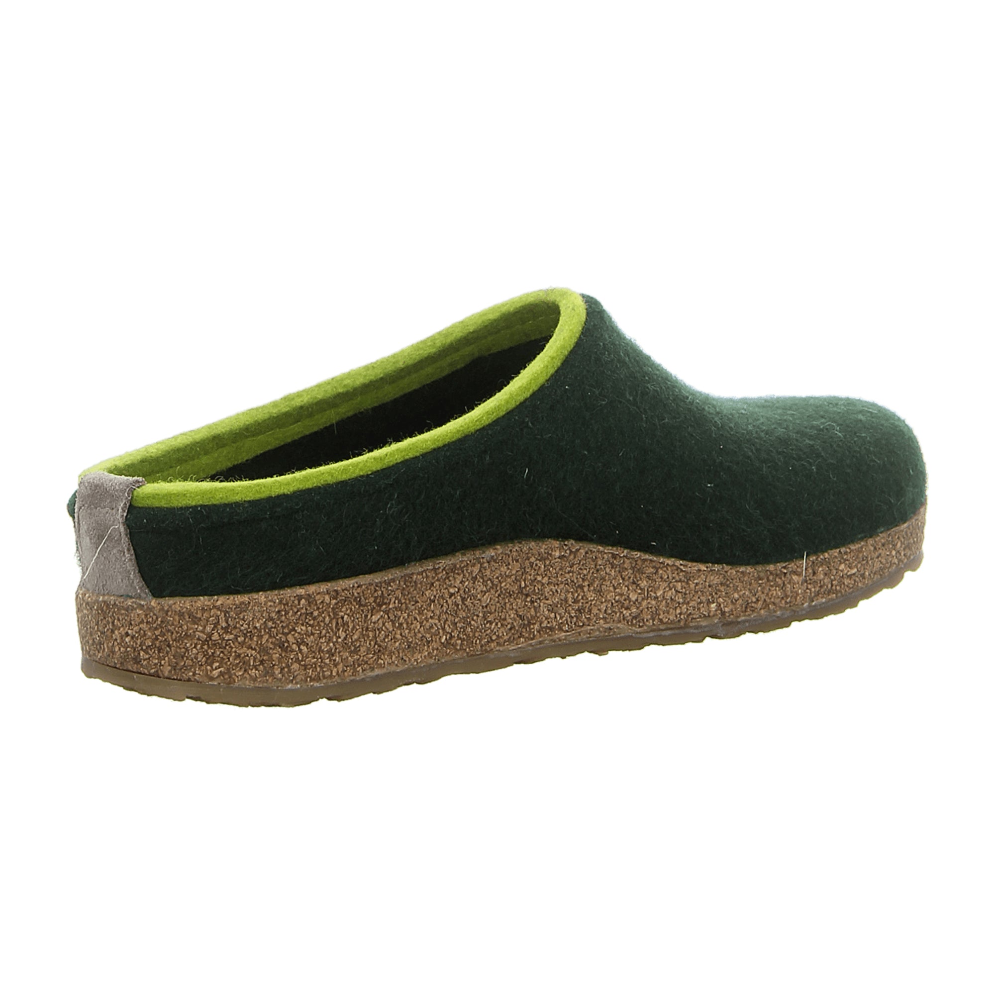 Haflinger Men's 711056-0-335 Durable Slippers in Trendy Green