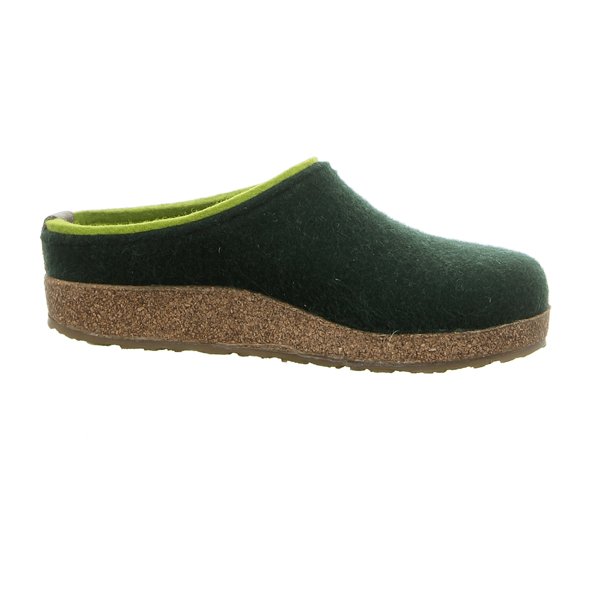 Haflinger Men's 711056-0-335 Durable Slippers in Trendy Green