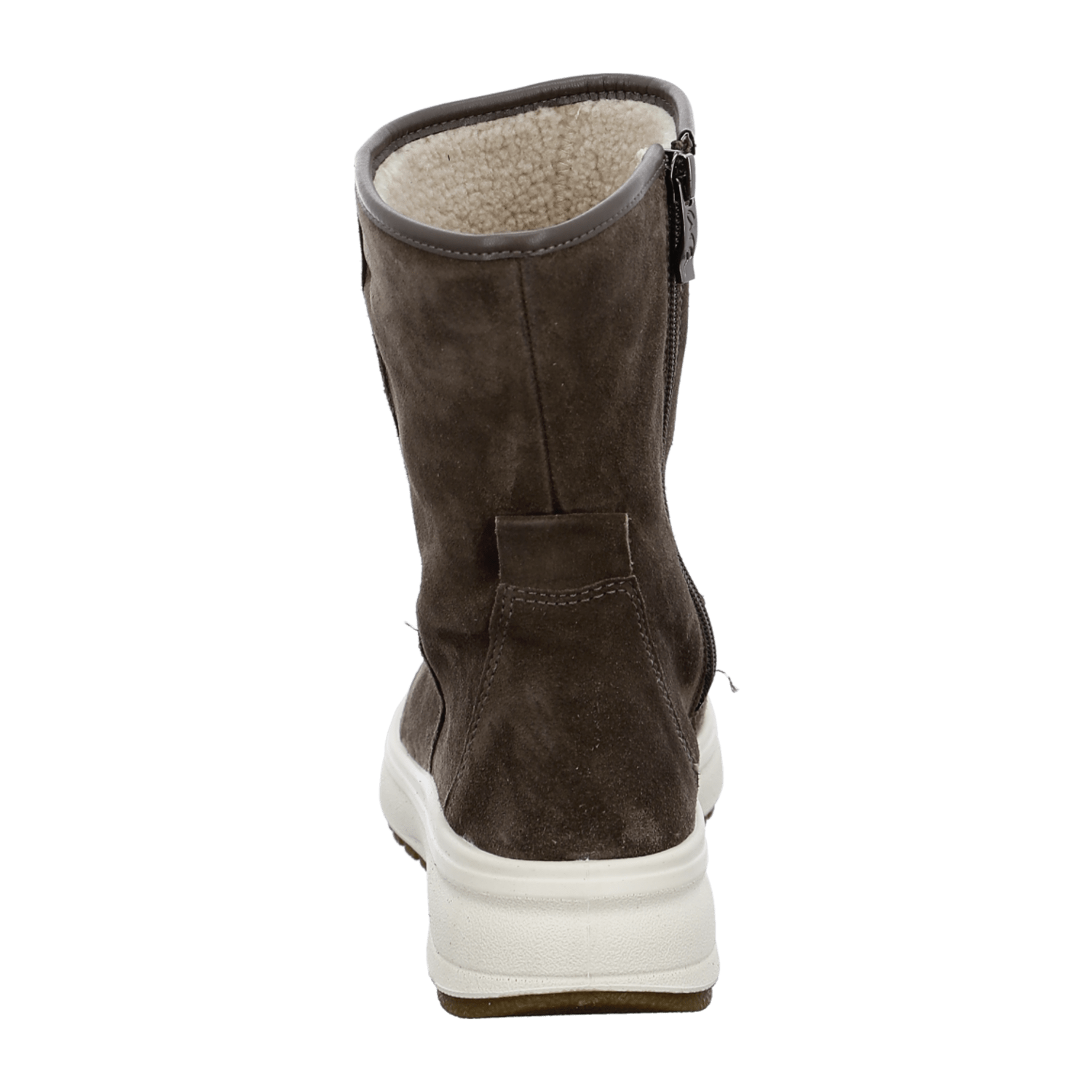 ARA Aspen Women's Winter Boots in Full-Grain Leather with Zipper and Warm Lining in Grey - Bartel-Shop