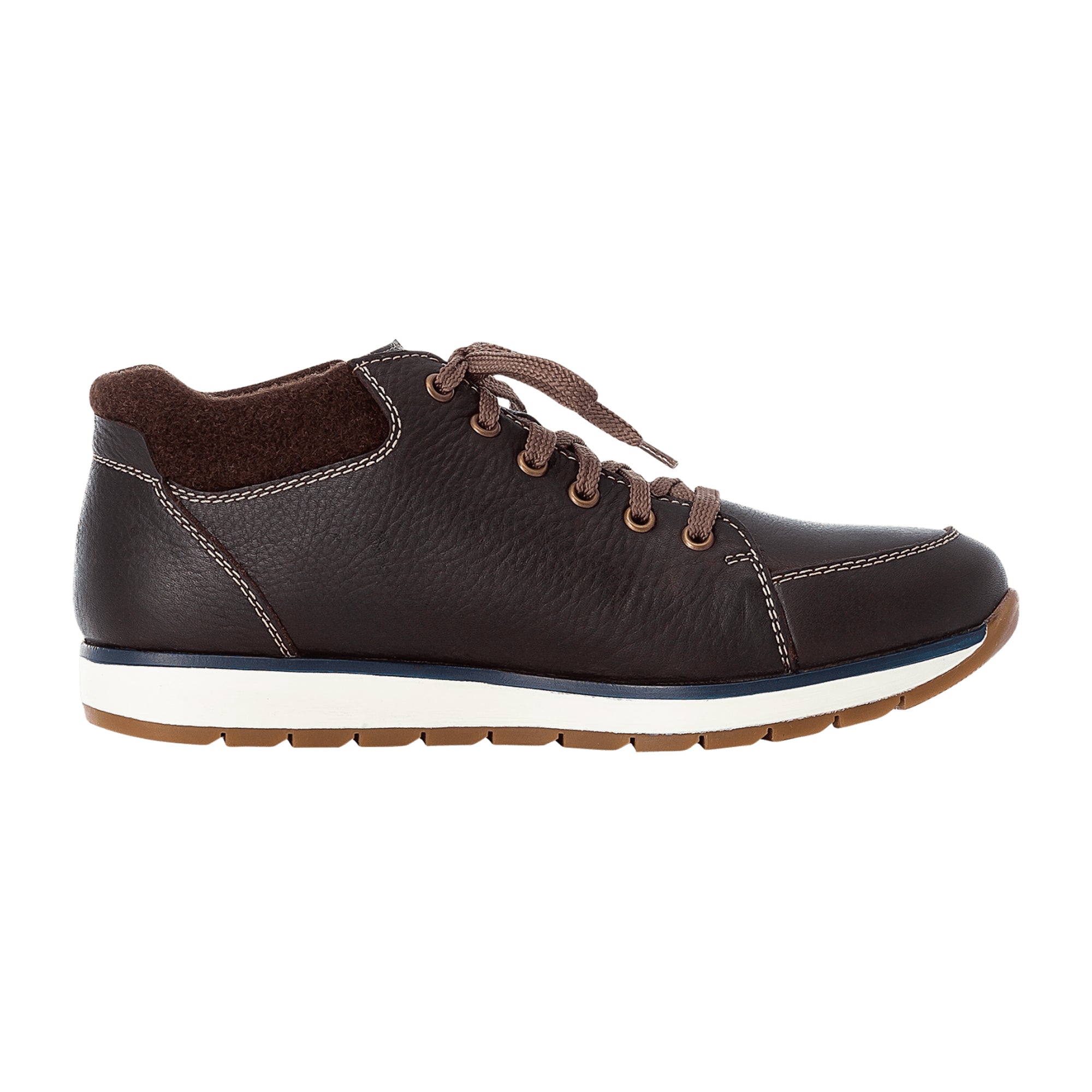 Rieker Brown Comb Leather Shoes for Men Brown Comfortable Casual Footwear