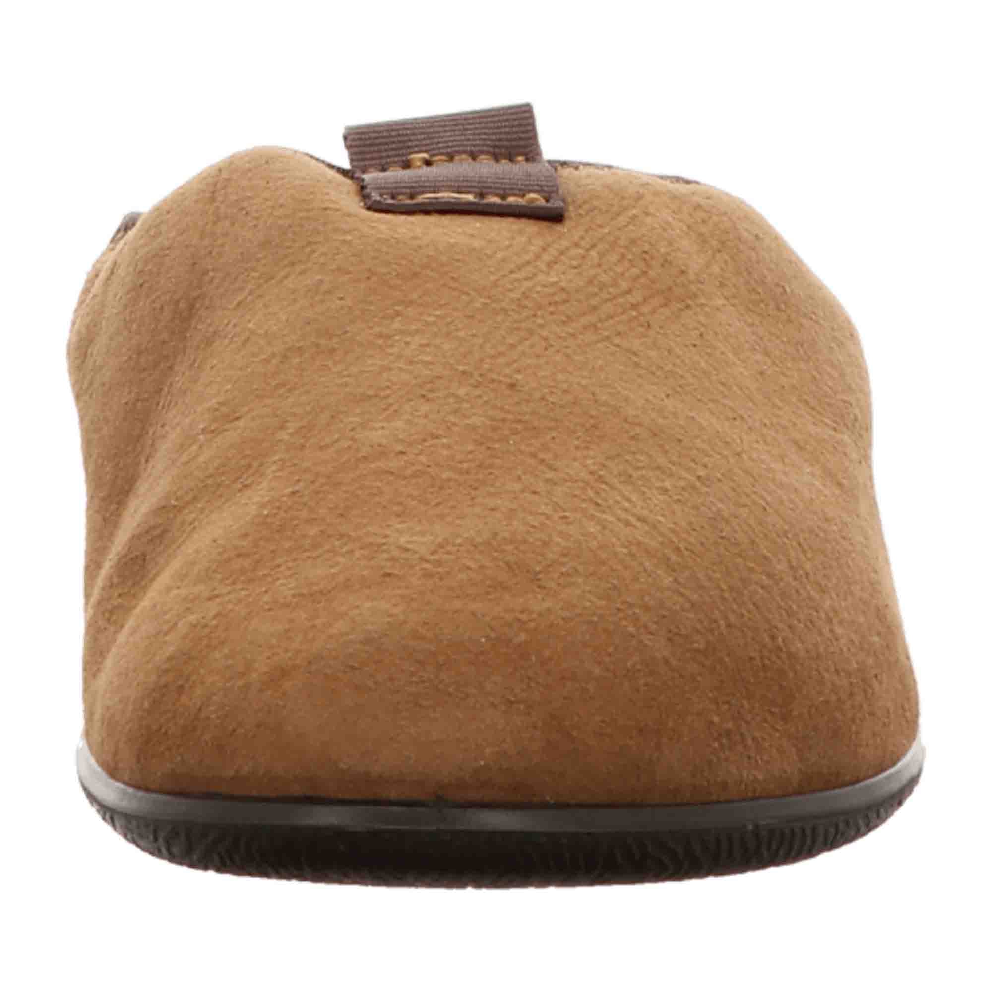 Ecco Easy Men's Slippers - Warm Grey Lined Footwear in Brown