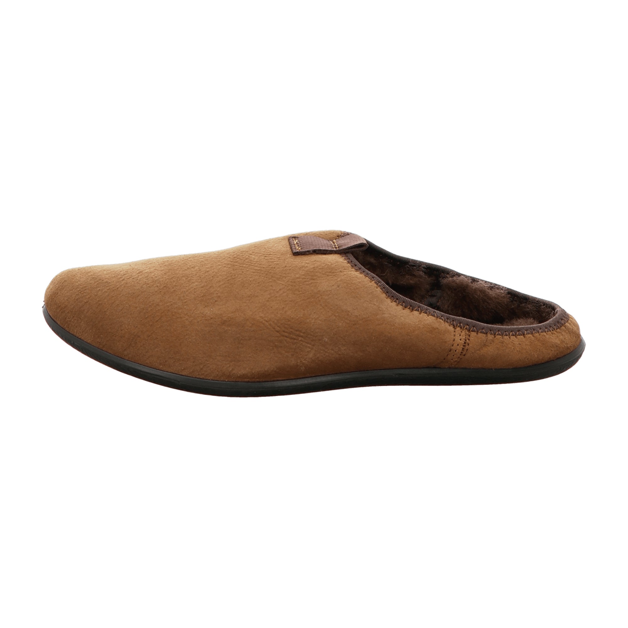 Ecco Easy Men's Slippers - Warm Grey Lined Footwear in Brown