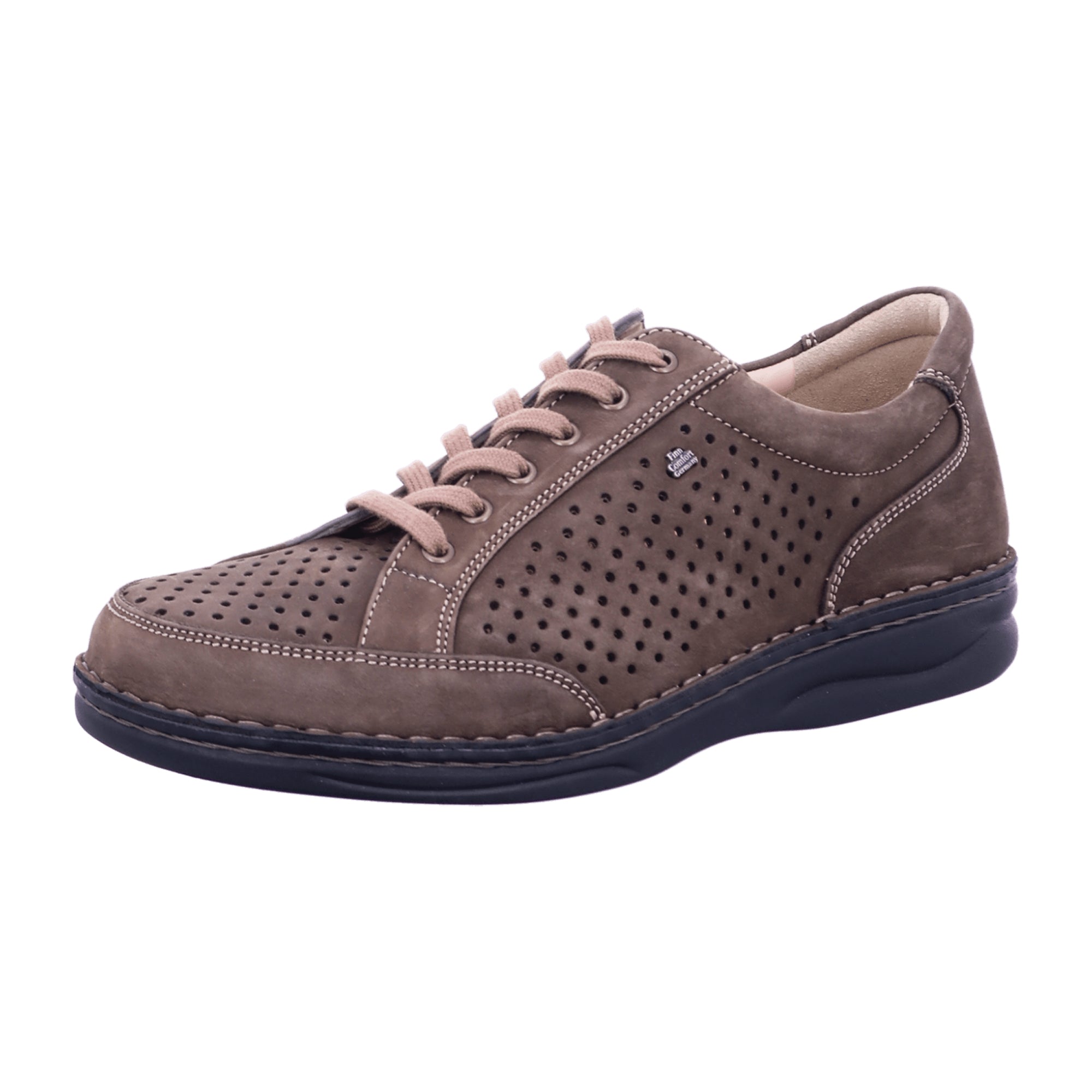 Finn Comfort Bardolino Men's Comfort Shoes, Stylish Brown Leather