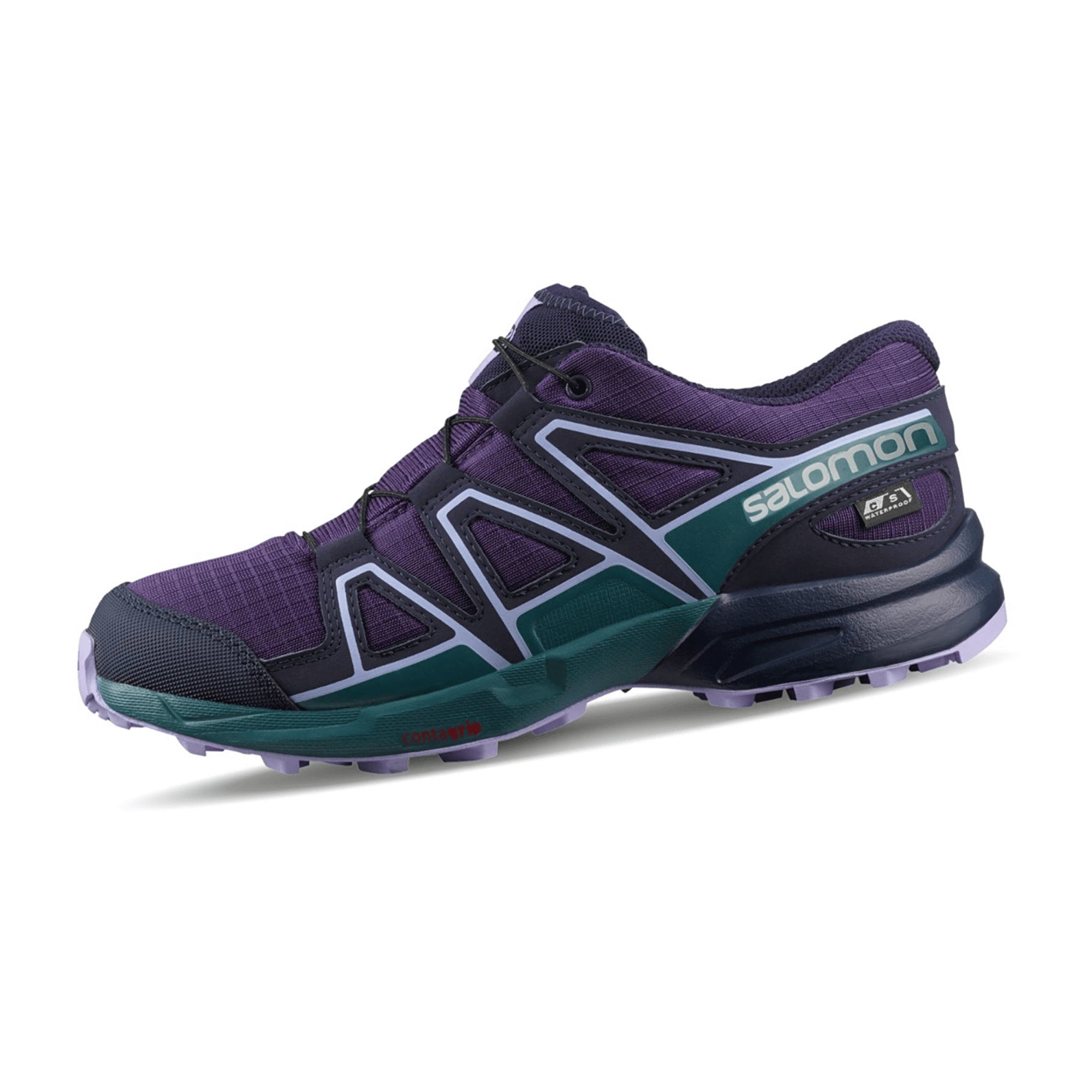 Salomon shoes SPEEDCROSS CSWP J Grape/Mall for children, purple