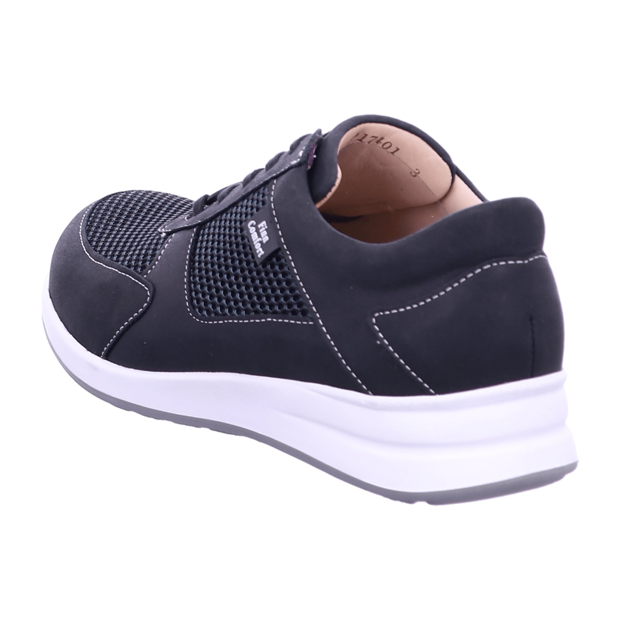 Finn Comfort Corato Women's Comfortable Black Leather Shoes - Stylish & Durable