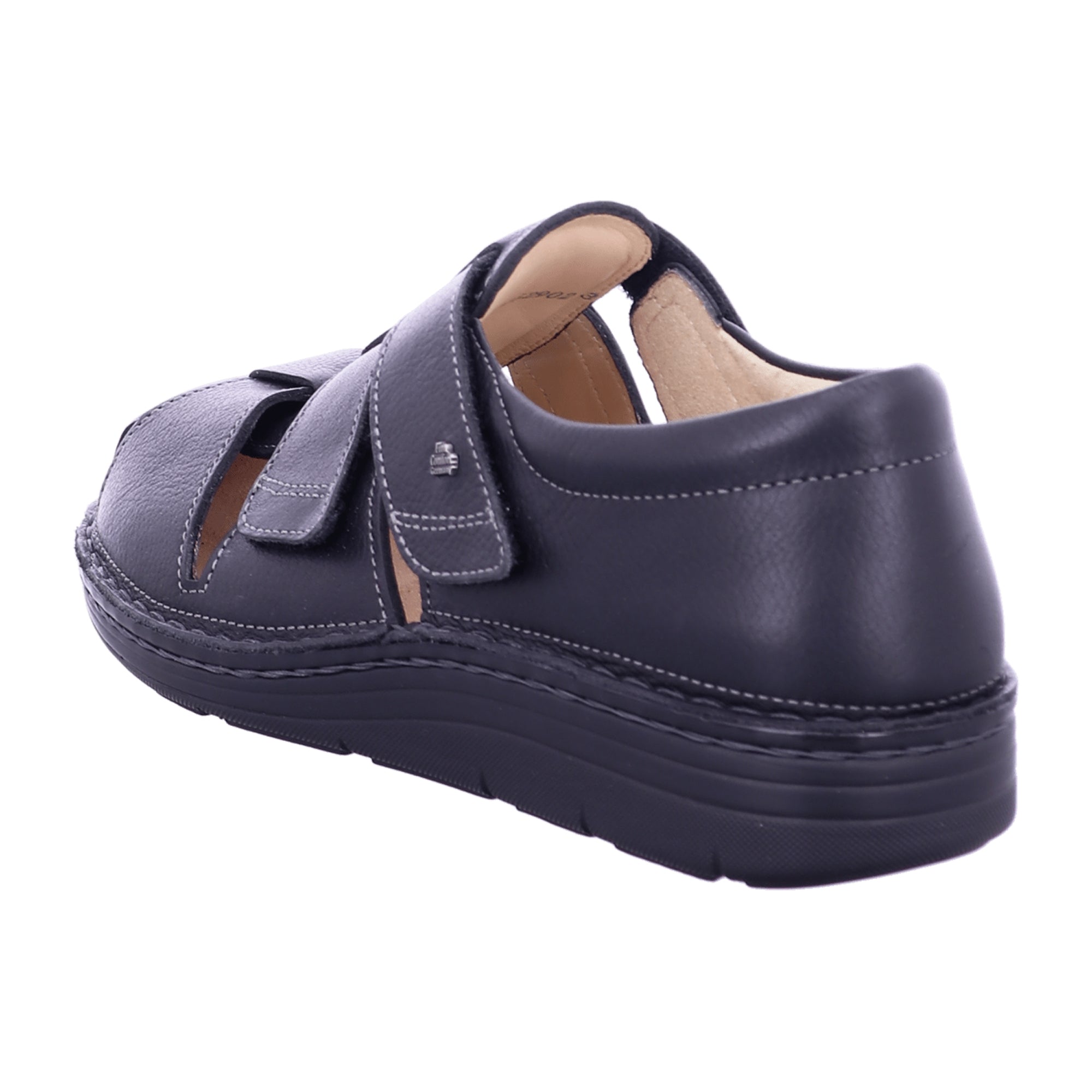 Finn Comfort Prophylaxe Plus Men's Therapeutic Shoes, Durable Black Leather