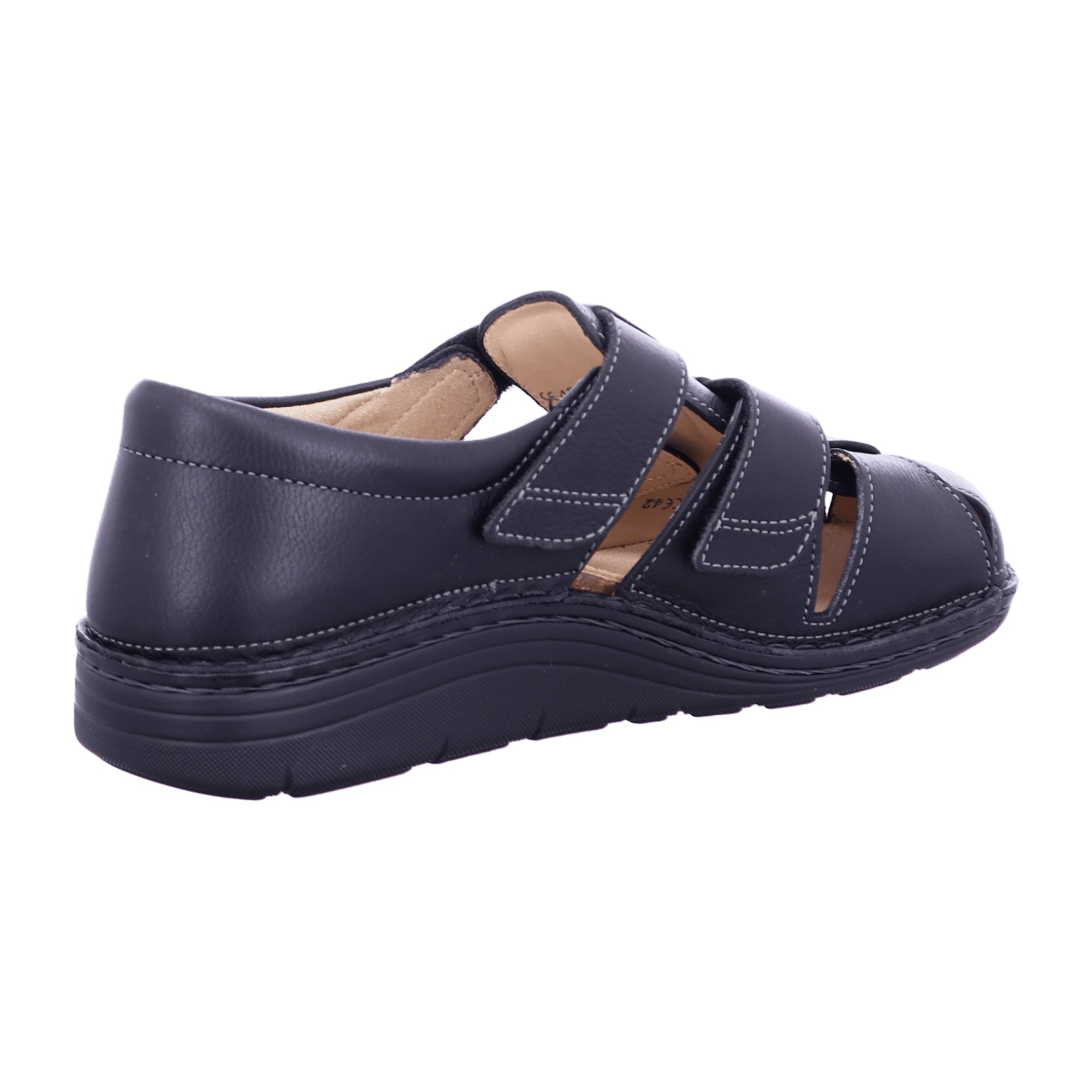 Finn Comfort Prophylaxe Plus Men's Therapeutic Shoes, Durable Black Leather