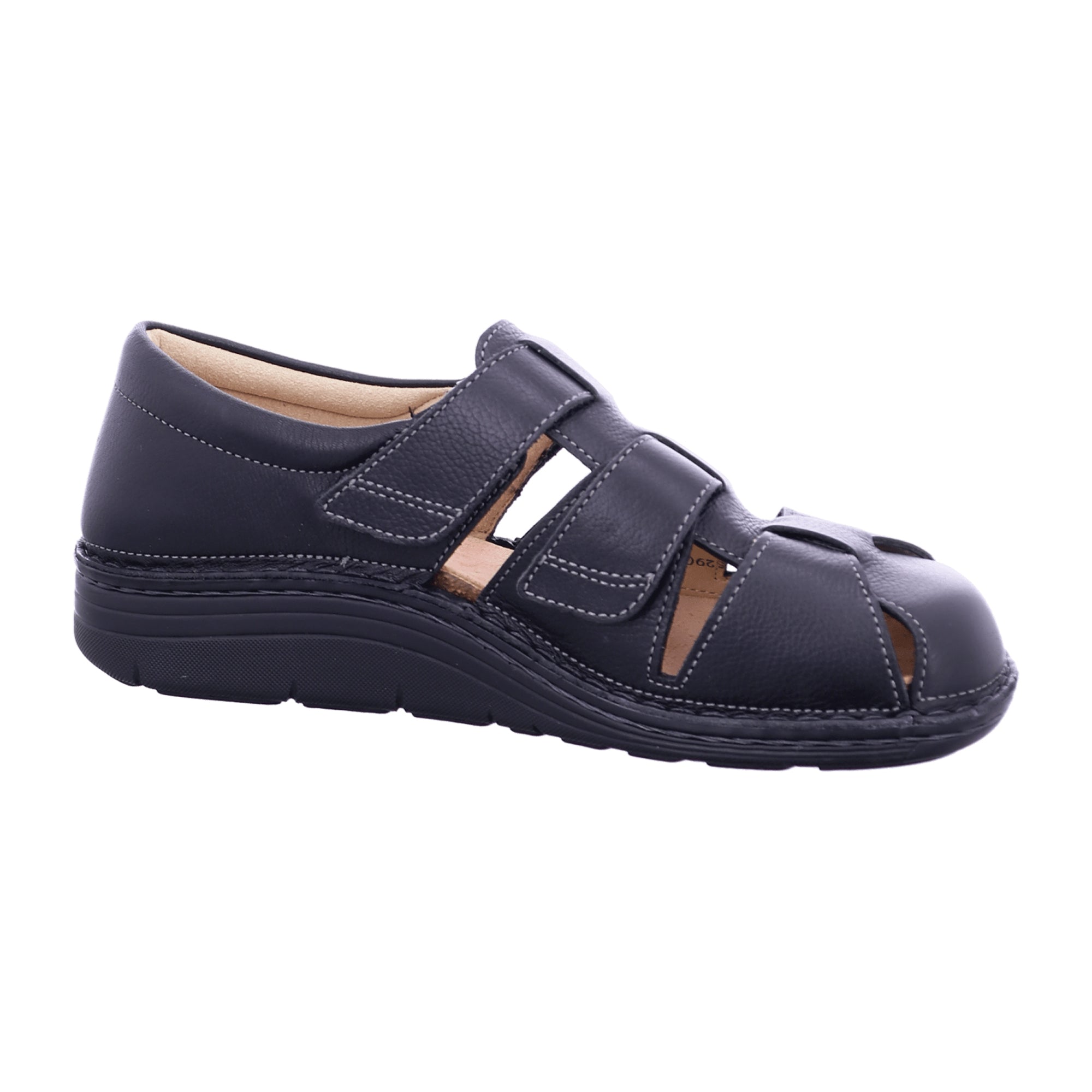 Finn Comfort Prophylaxe Plus Men's Therapeutic Shoes, Durable Black Leather