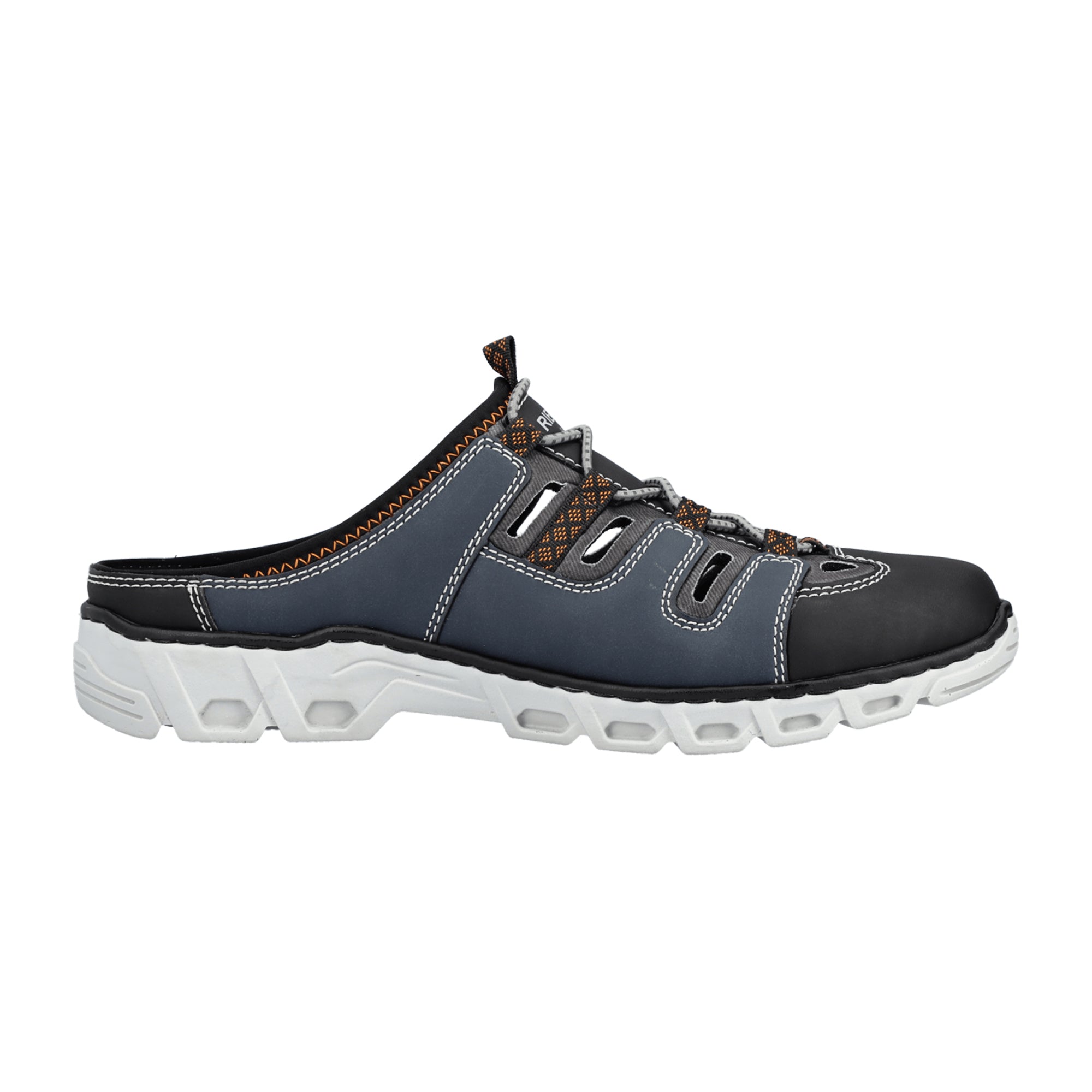 Rieker Men's Blue Clog Shoes Comfortable Slip-On Lightweight Shock Absorbing Sole