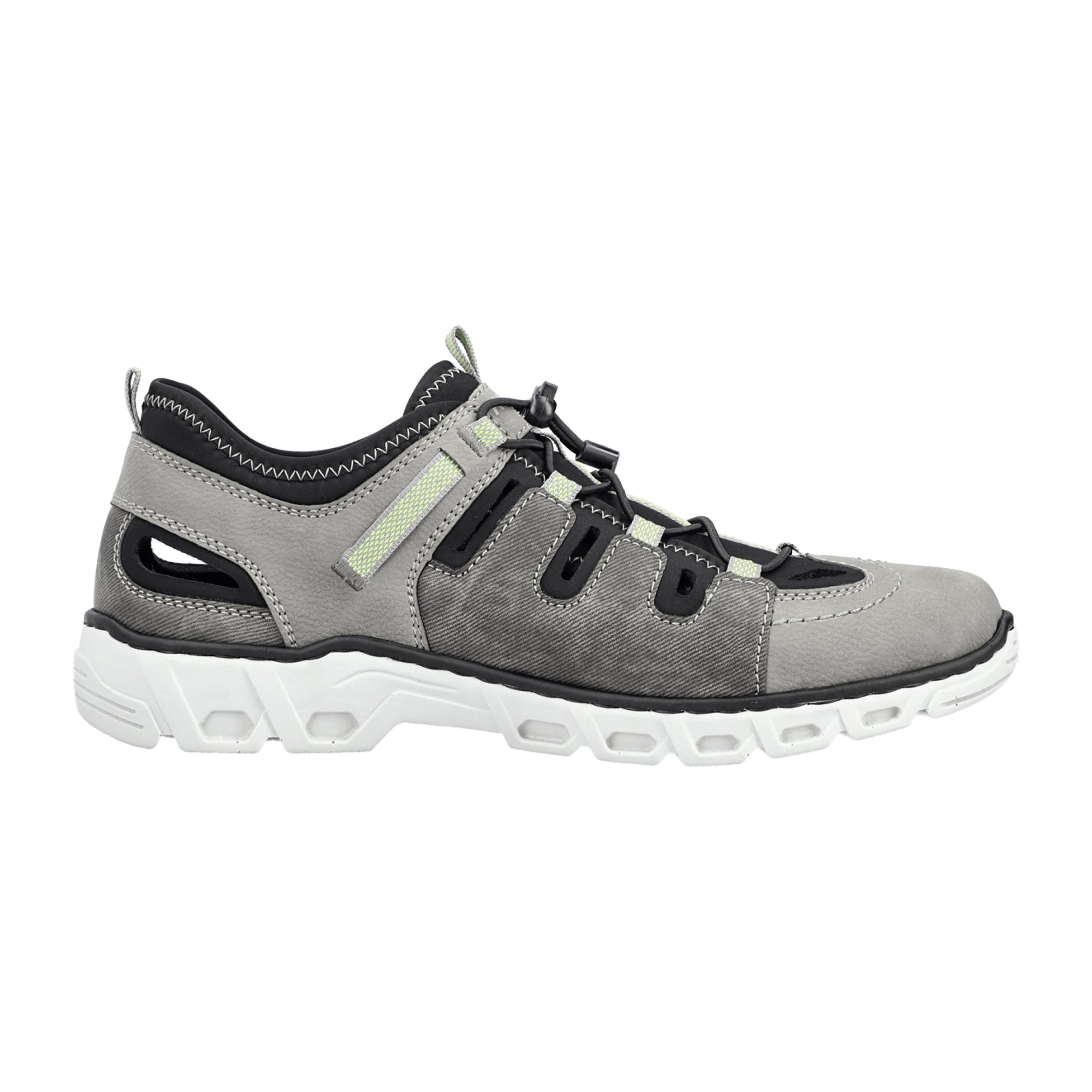 Rieker Grey Closed Heel Sandalettes Comfortable Shock Absorbing Lightweight