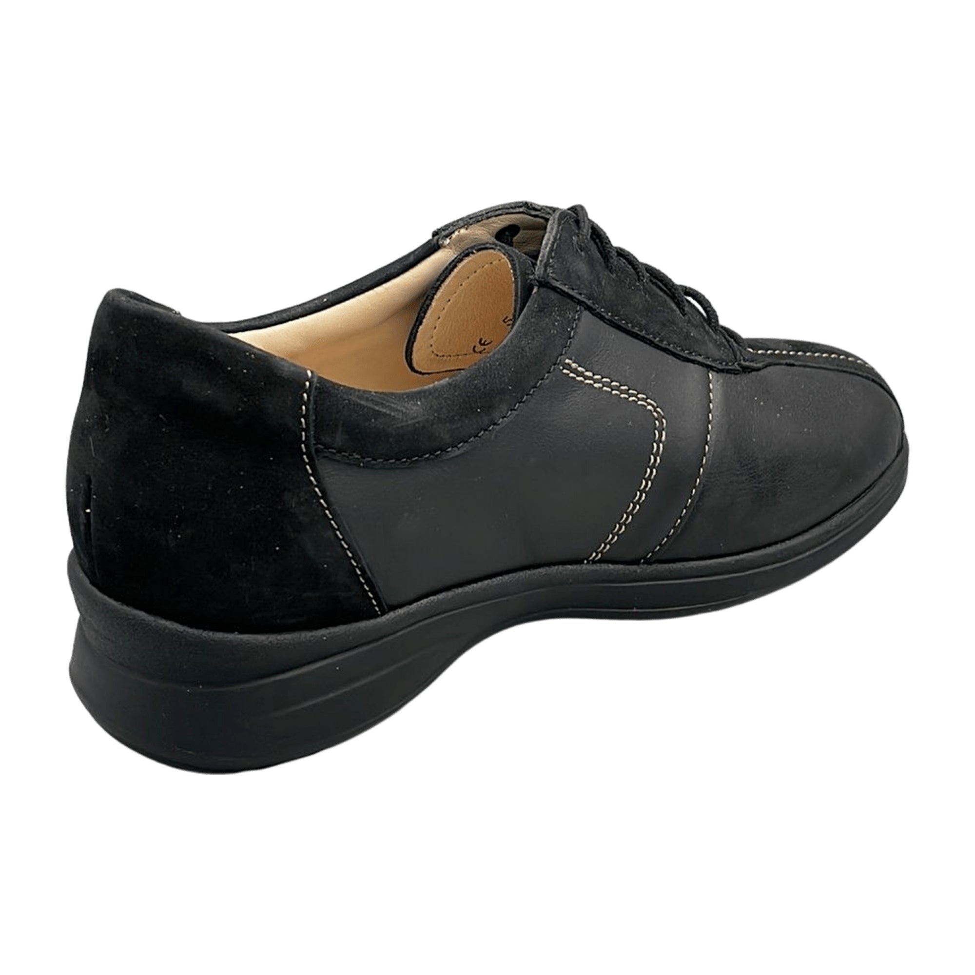 Finn Comfort Ostende Women's Orthopedic Shoes, Stylish Black Leather