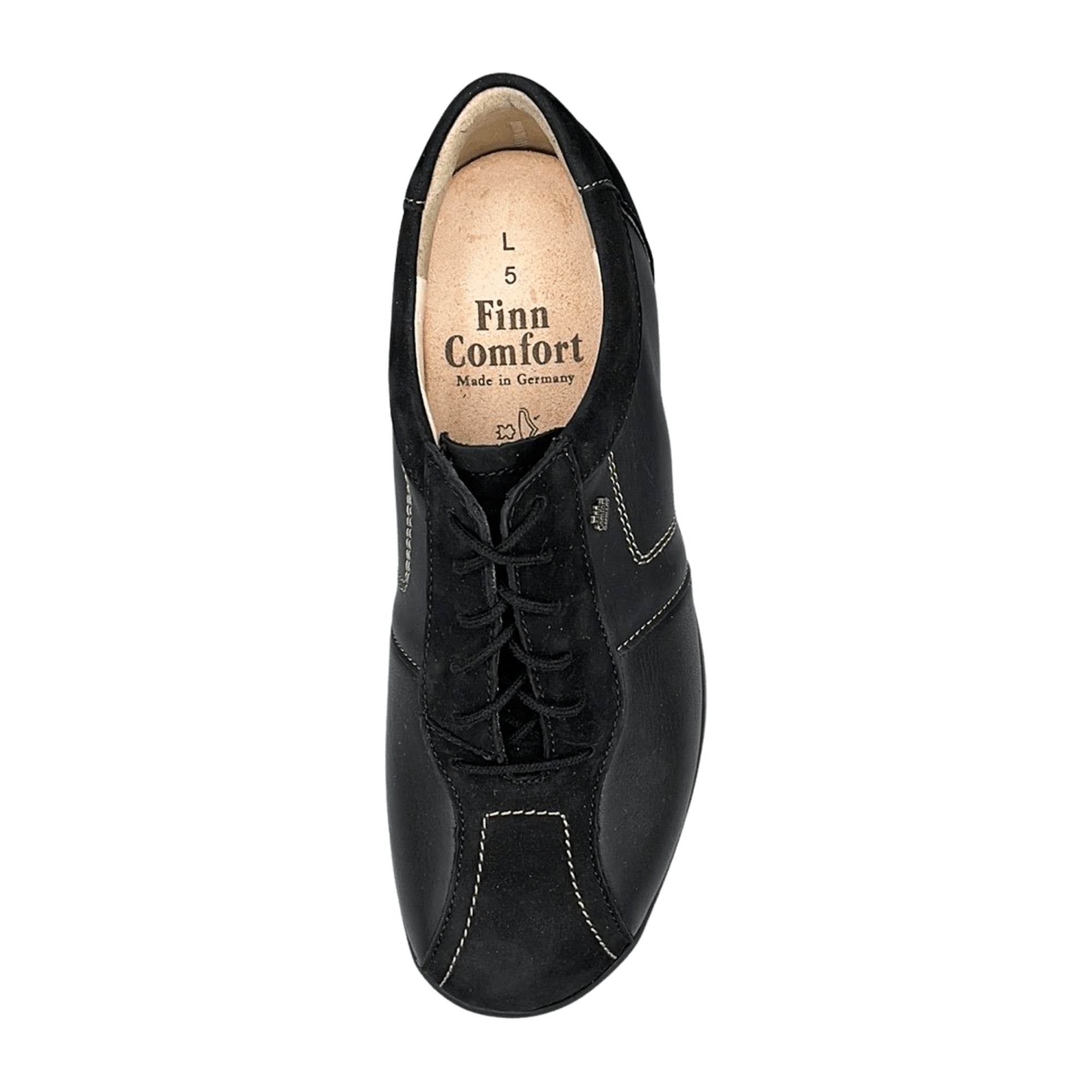 Finn Comfort Ostende Women's Orthopedic Shoes, Stylish Black Leather