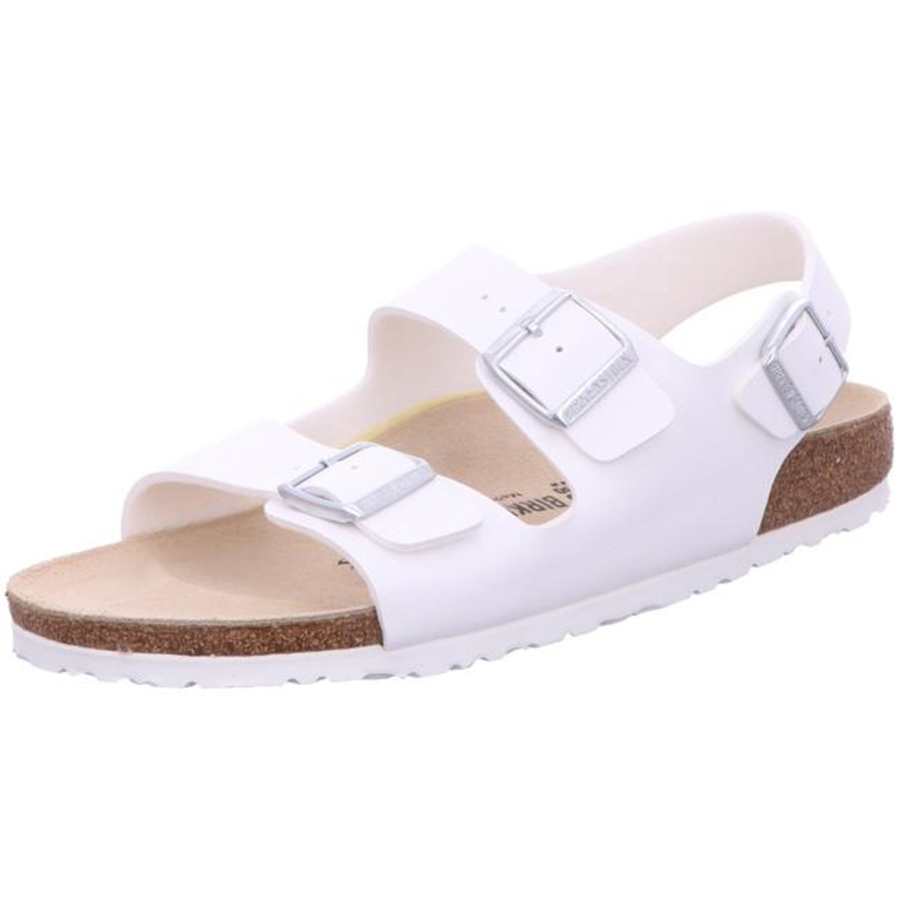 Birkenstock Milano Sandals Ankle Strap Slingback Slipper Sandals Birko Flor white narrow - Bartel-Shop