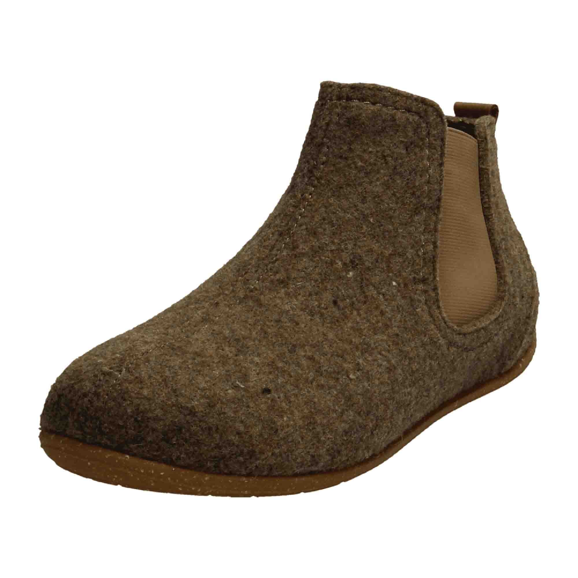 Rohde Rivoli D Brown Women's Slip-On Shoes Flat Heel Felt Textile Rubber Sole