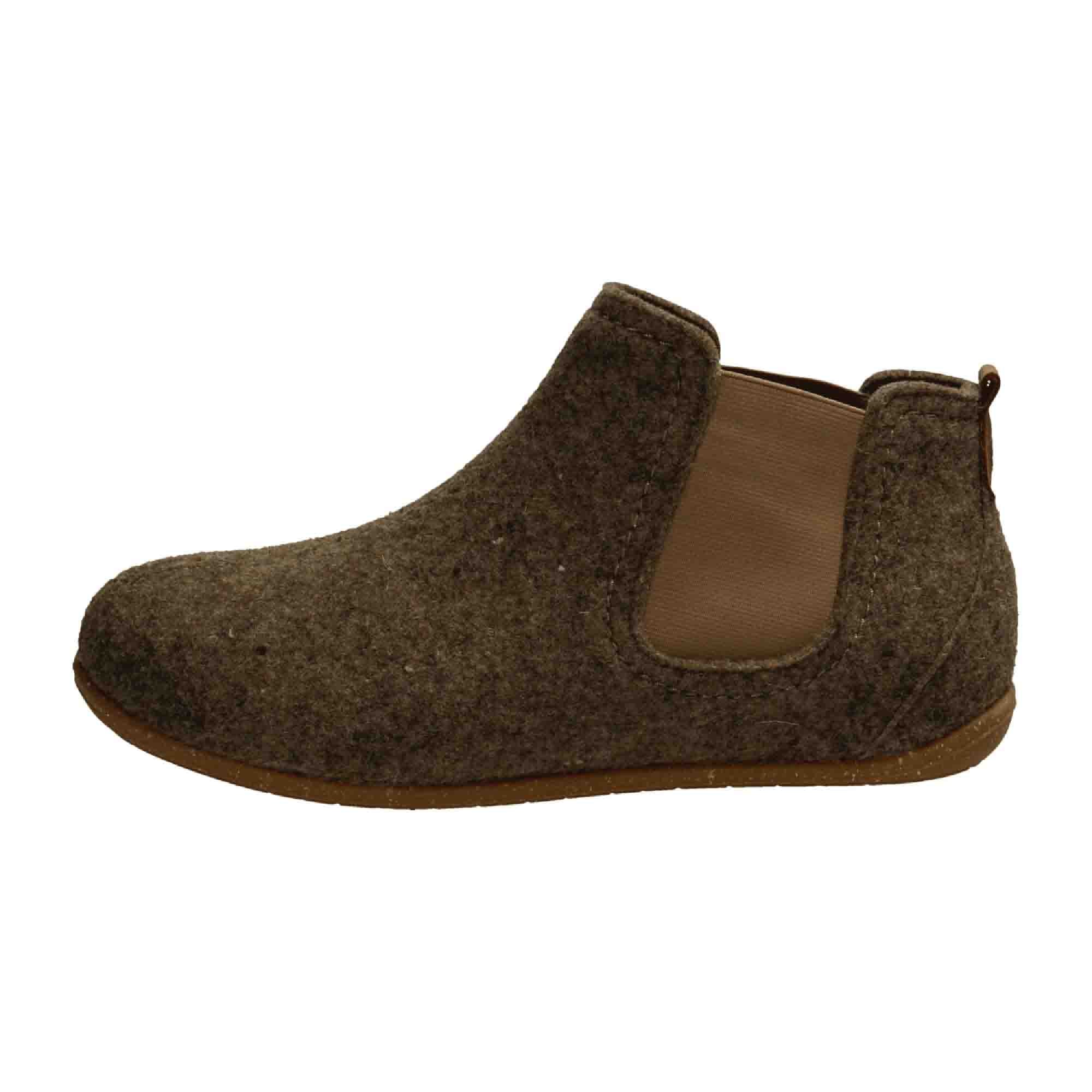 Rohde Rivoli D Brown Women's Slip-On Shoes Flat Heel Felt Textile Rubber Sole