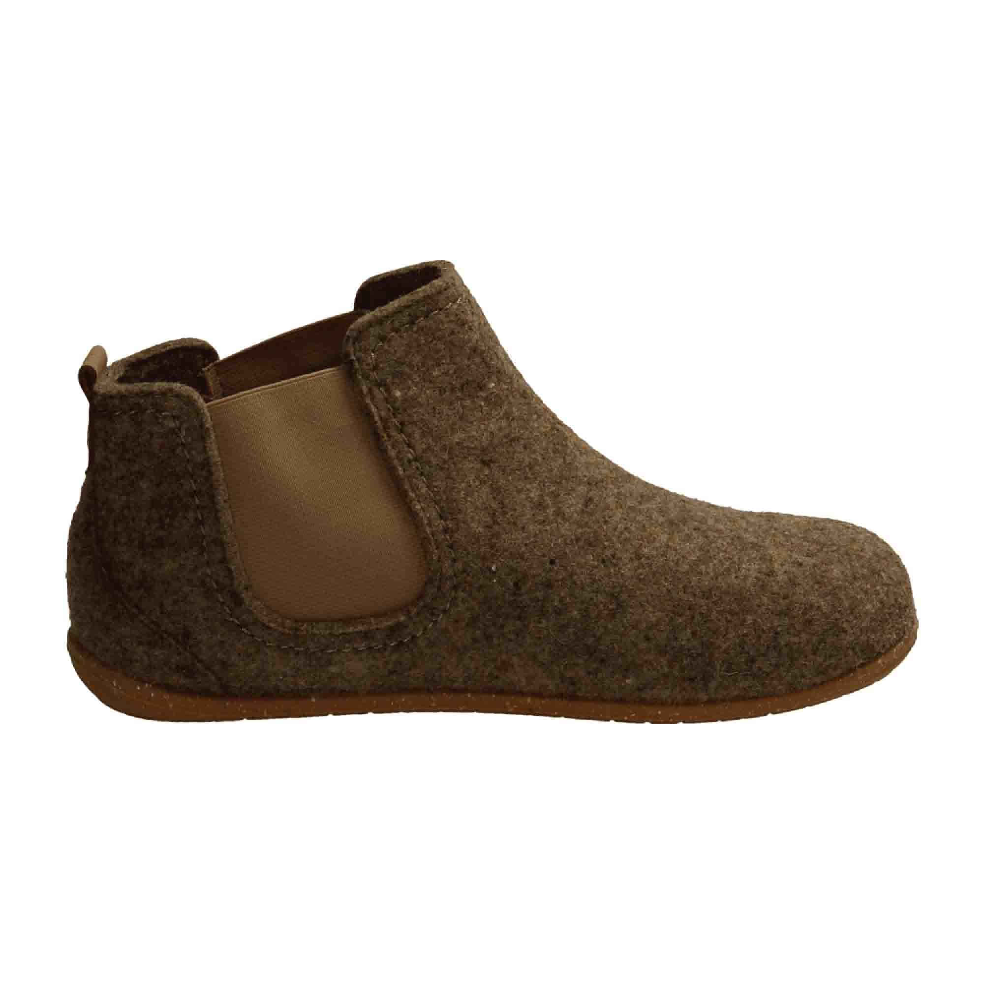 Rohde Rivoli D Brown Women's Slip-On Shoes Flat Heel Felt Textile Rubber Sole