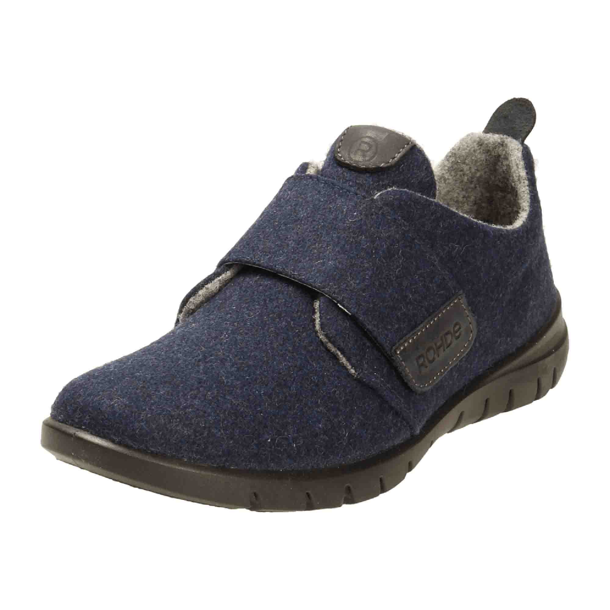 Rohde Blue Women's House Slippers Flat Slip-On Textile Fall Winter