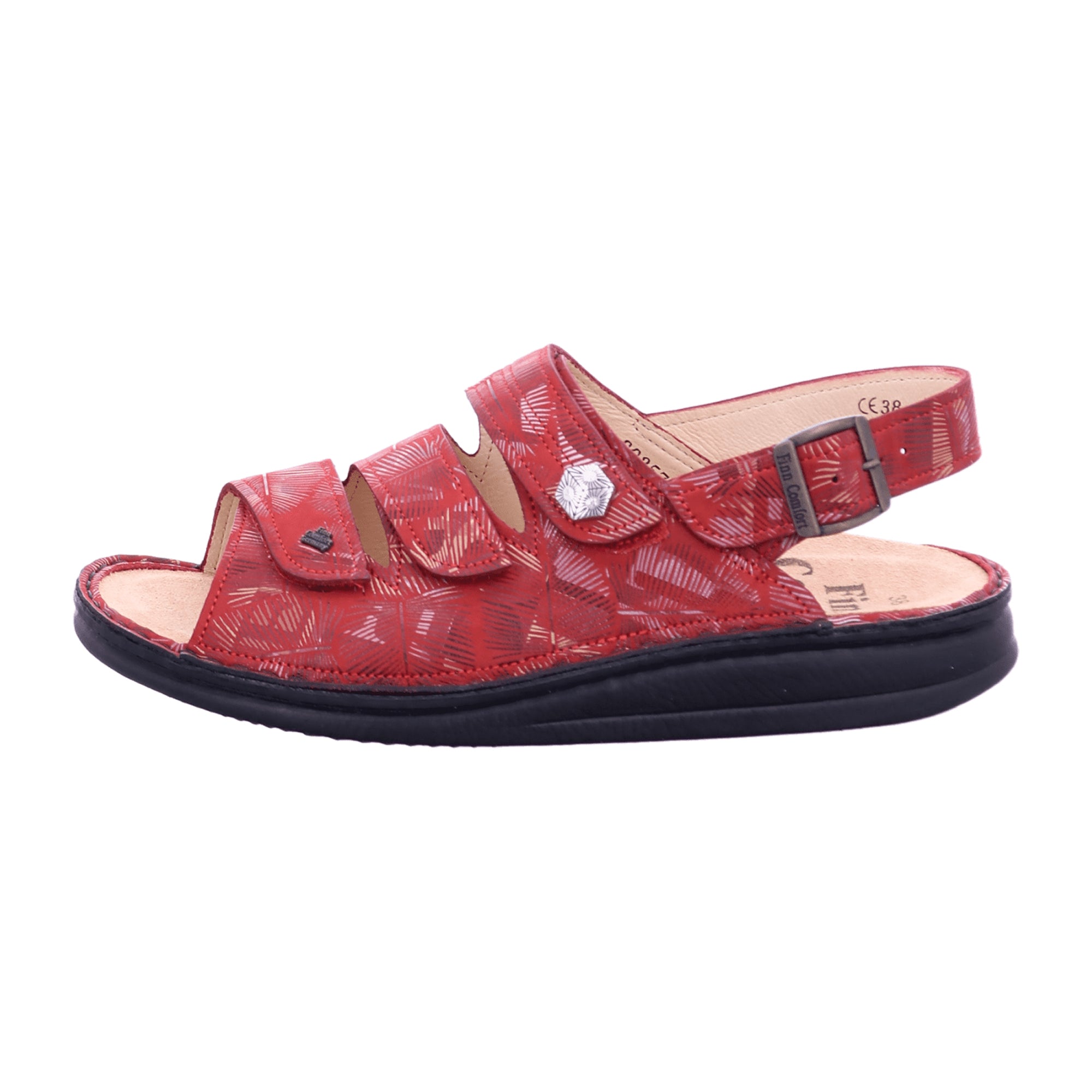 Finn Comfort Juist-S Women's Red Comfort Sandals