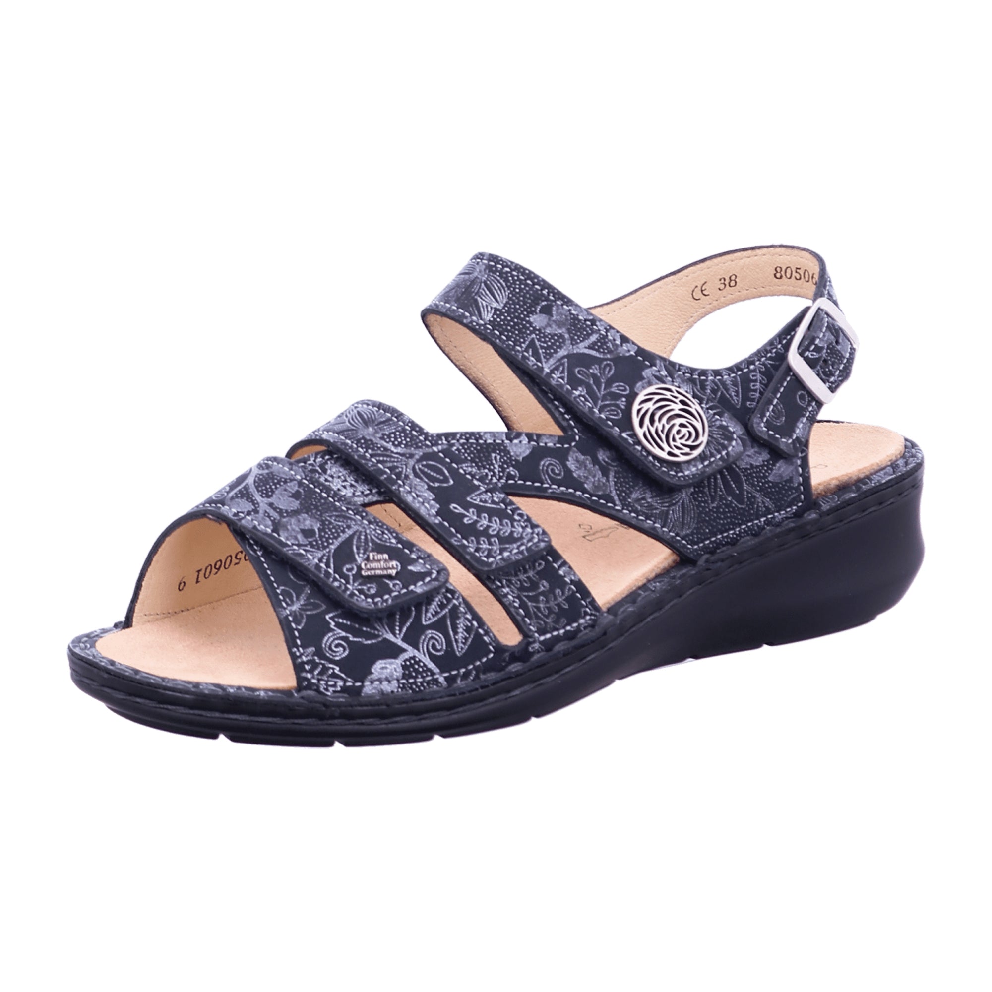 Finn Comfort Stylish Comfort Sandals for Women - Durable Grey Footwear