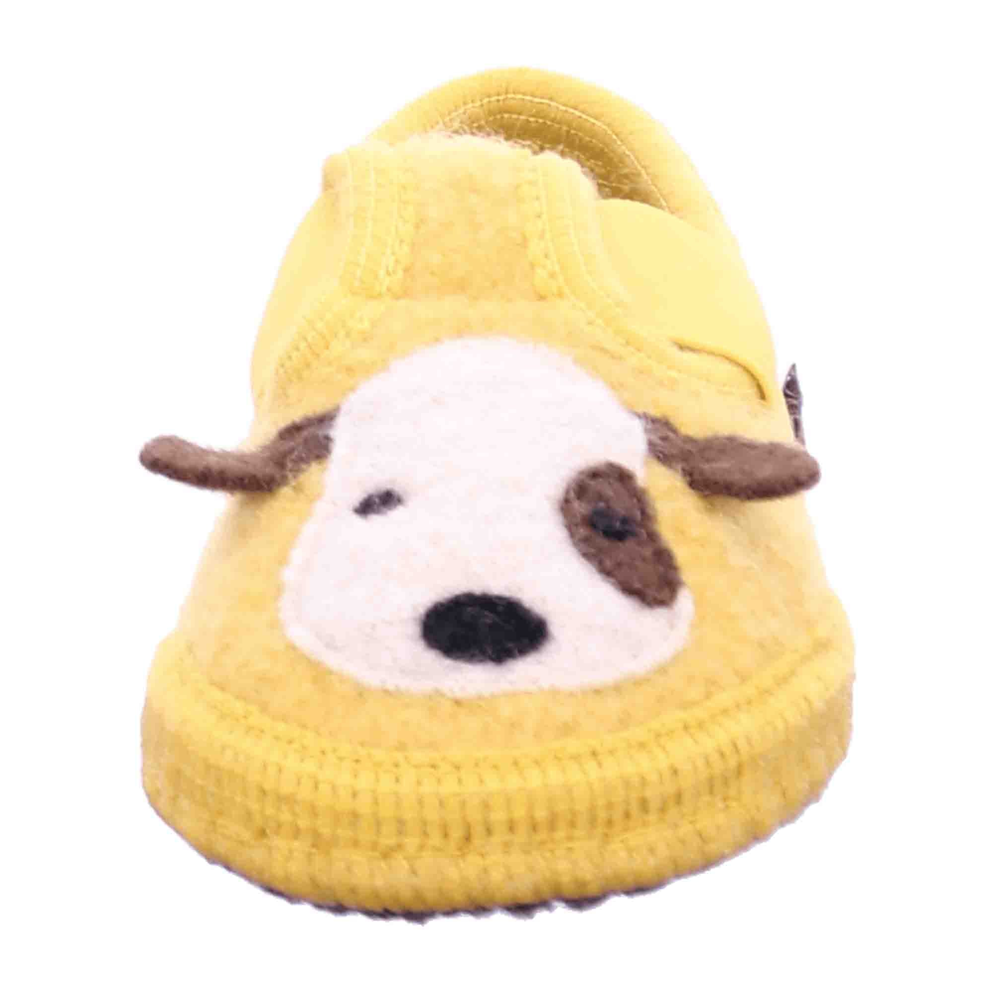 Haflinger Kids' Slipper Pets - Cozy, Durable Yellow Footwear
