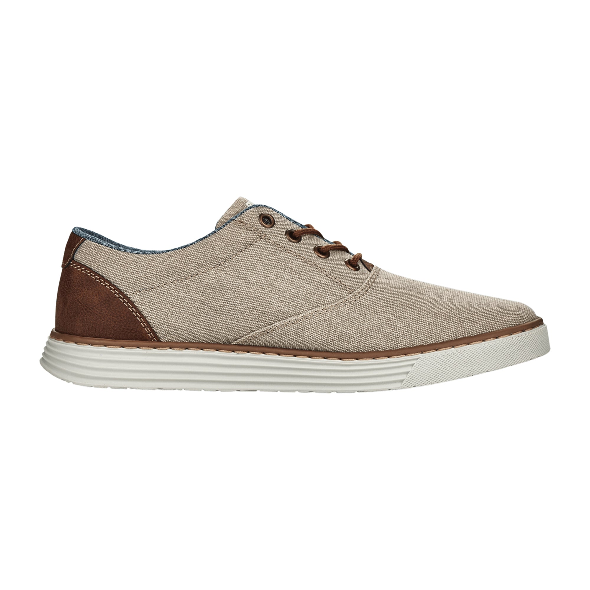 Rieker Men's Beige Lace-Up Shoes Comfortable Casual Sneakers Absorbent Soles