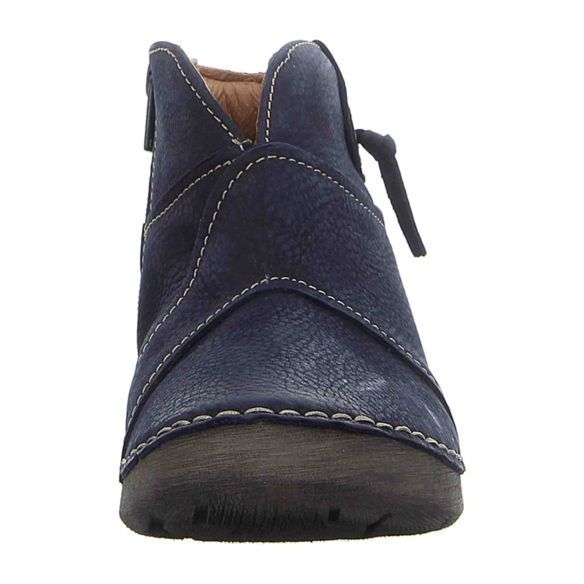 Josef Seibel Slip-On/Zipper Boot with Cold Weather Lining Fergey 93 for Women Blue