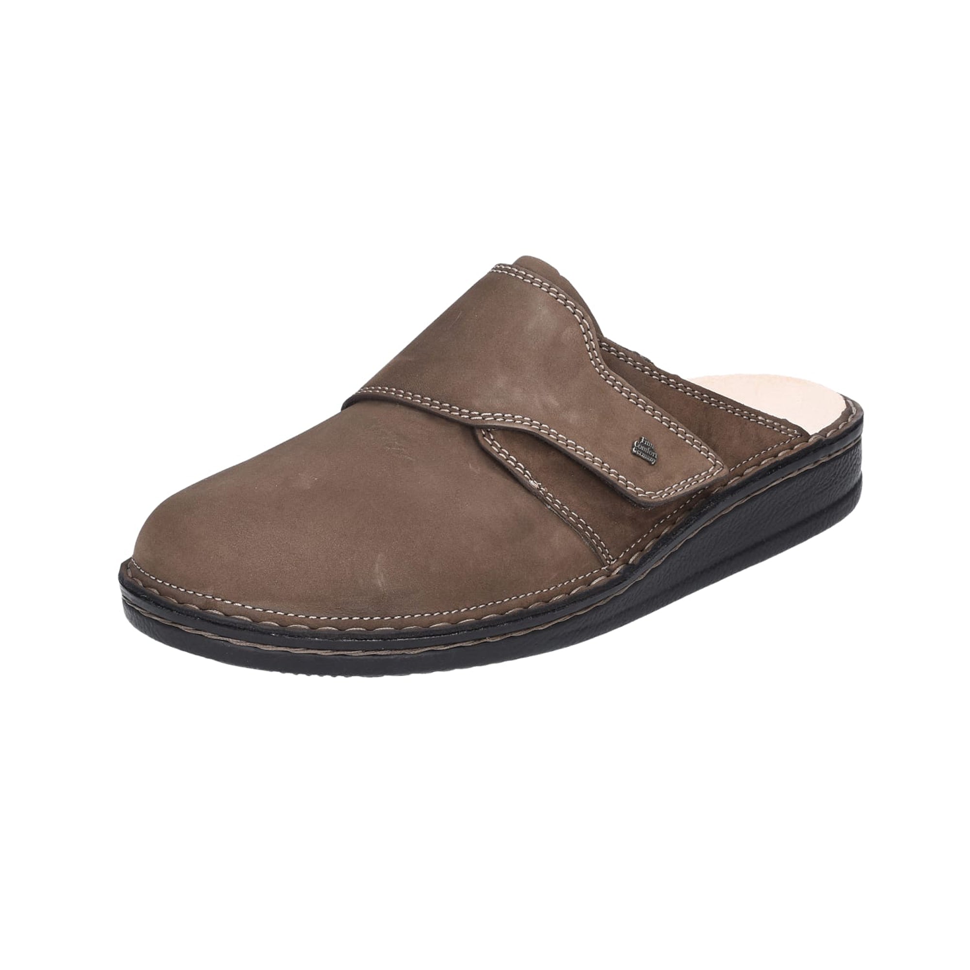 Finn Comfort Amalfi Men's Clogs, Stylish Brown Leather - Durable and Comfortable
