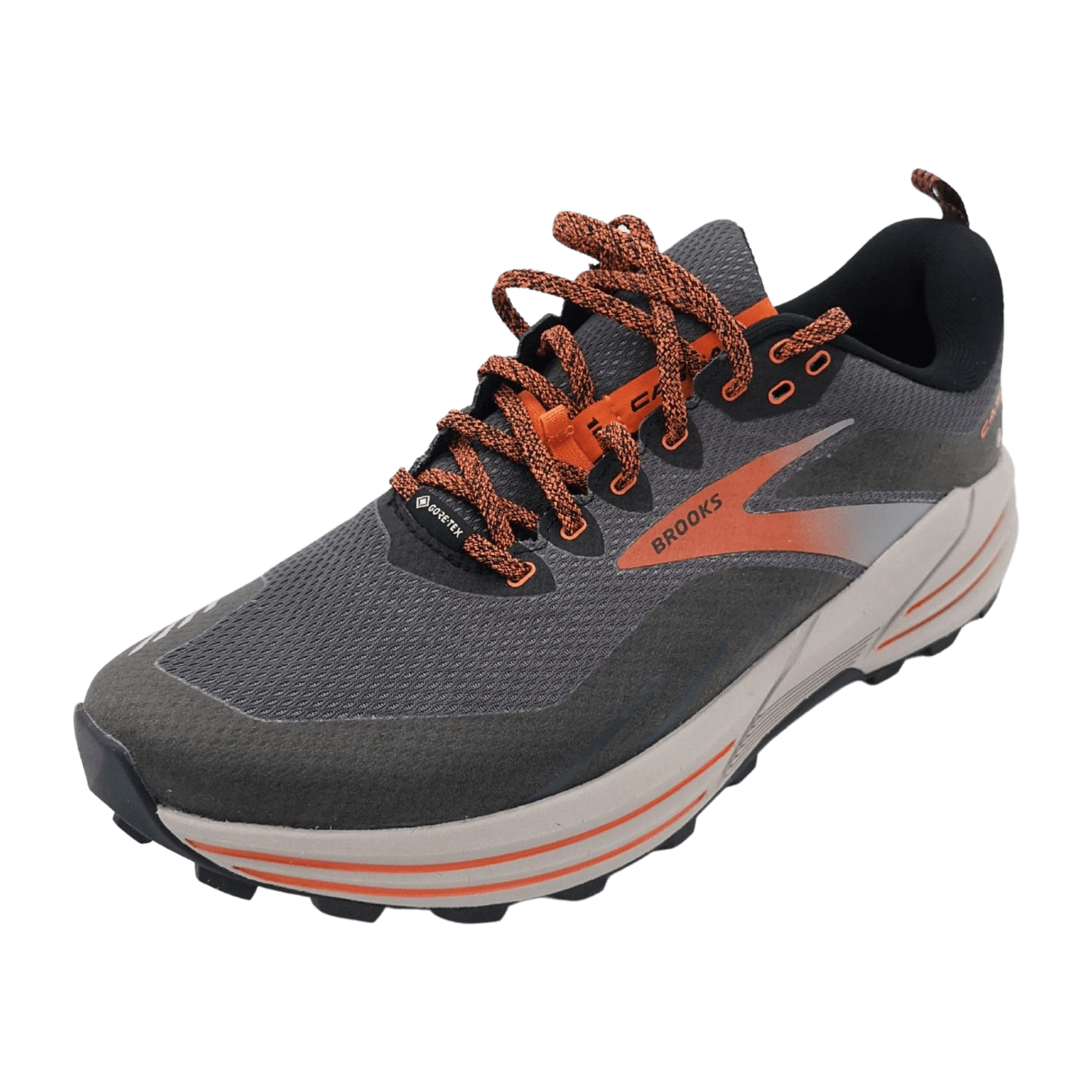 Brooks Cascadia 16 GTX Men Running Shoes Grey Polyester
