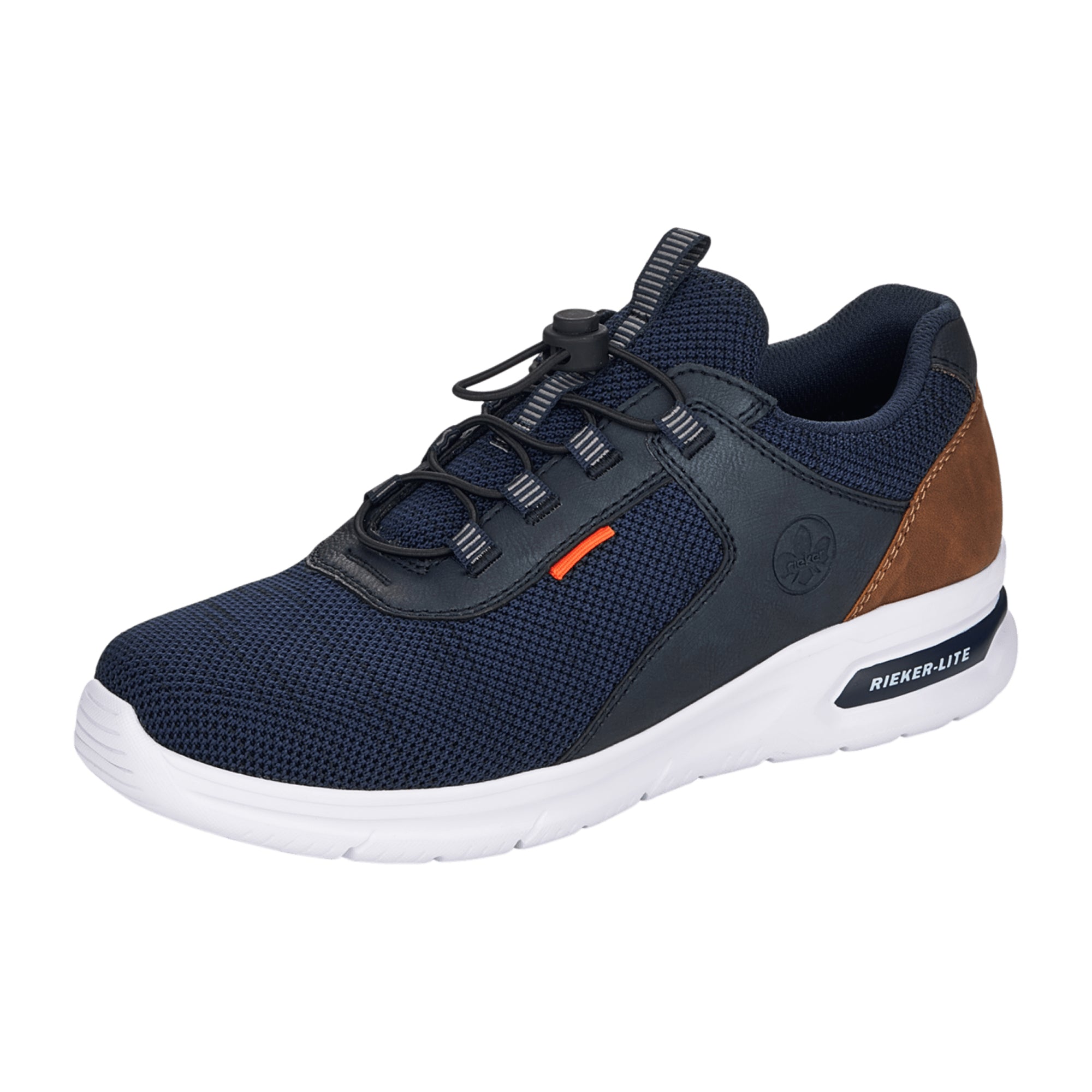 Rieker Men's Blue Slip-On Shoes with Comfort Fit and Flexible Sole