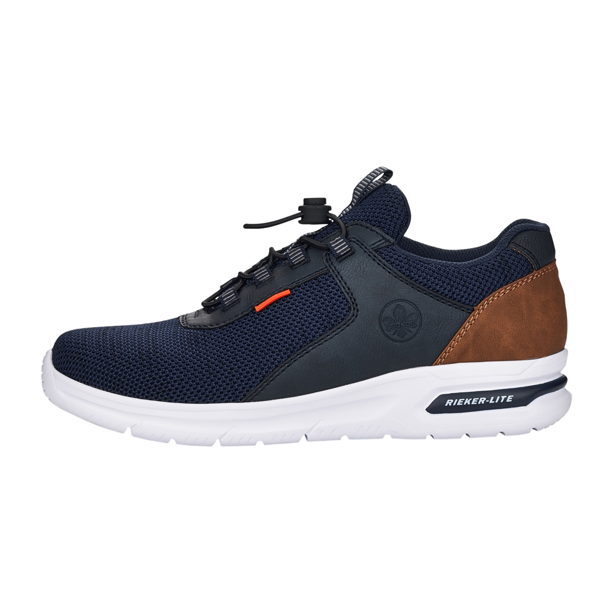Rieker Men's Blue Slip-On Shoes with Comfort Fit and Flexible Sole